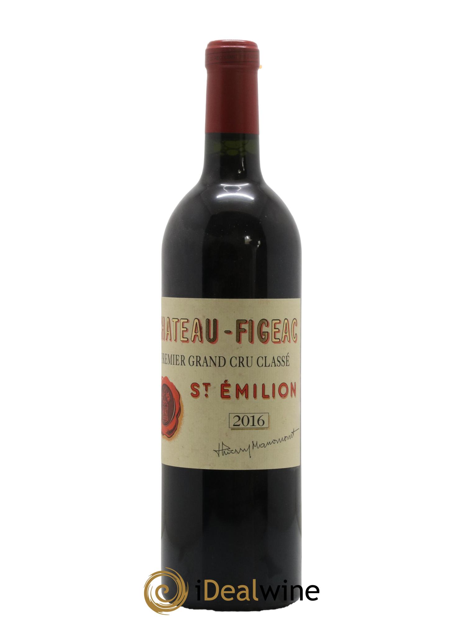 Château Figeac 1er Grand Cru Classé A 2016 - Lot de 1 bouteille - 0