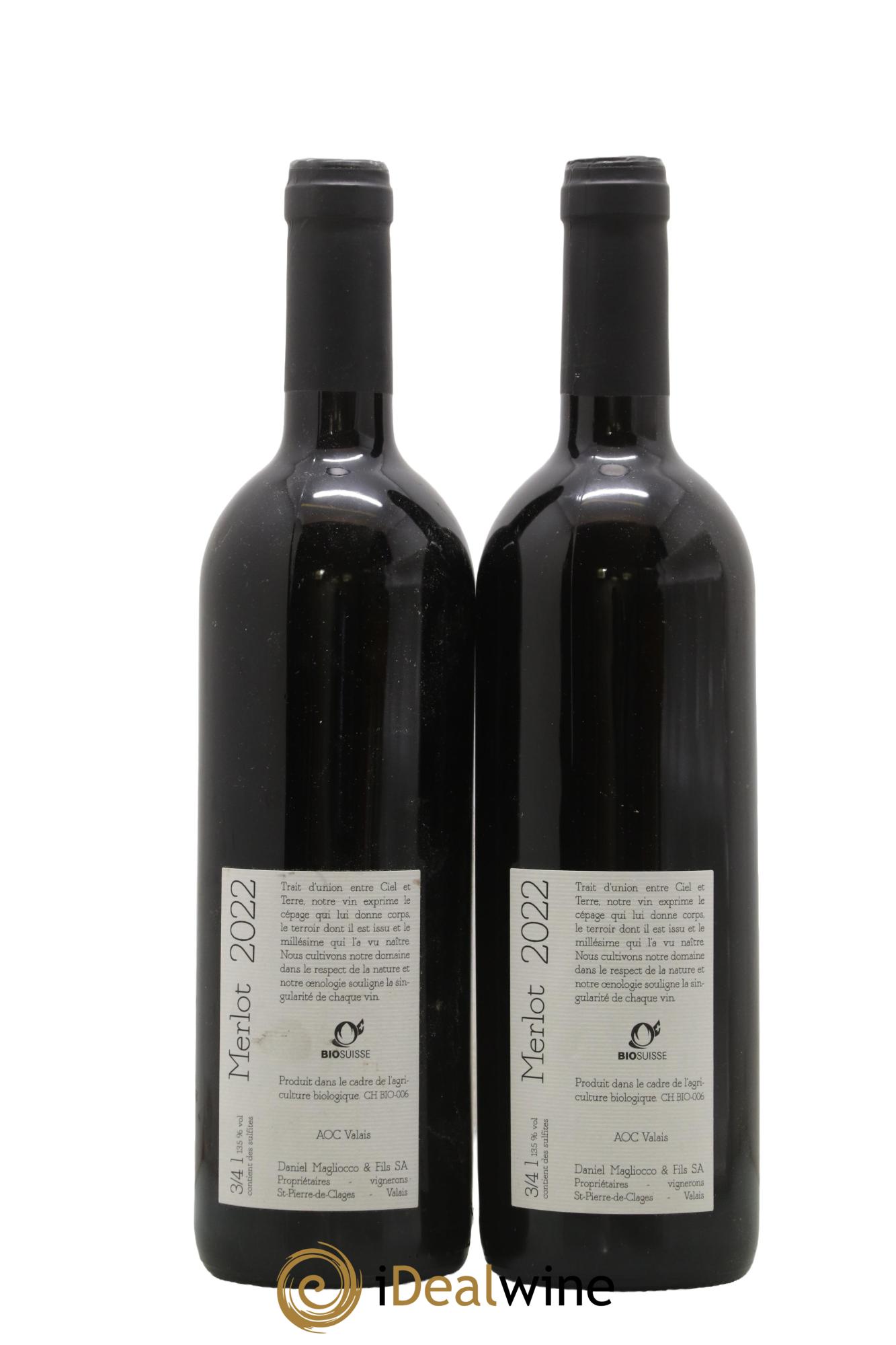 Valais Saint-Pierre-de-Clages Merlot Daniel Magliocco & Fils 2022 - Lot de 2 bouteilles - 1