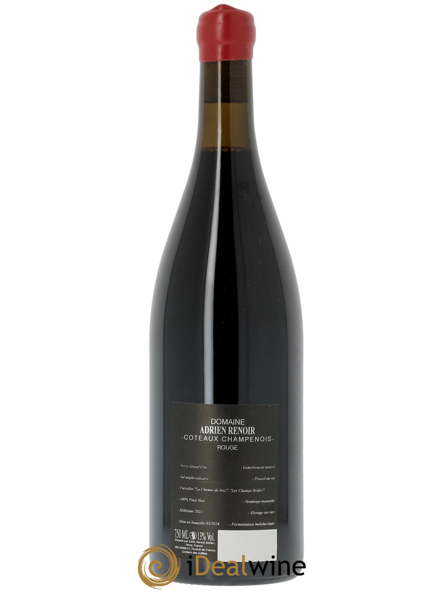 Coteaux Champenois Verzy Adrien Renoir  2022 - Posten von 1 Flasche - 1