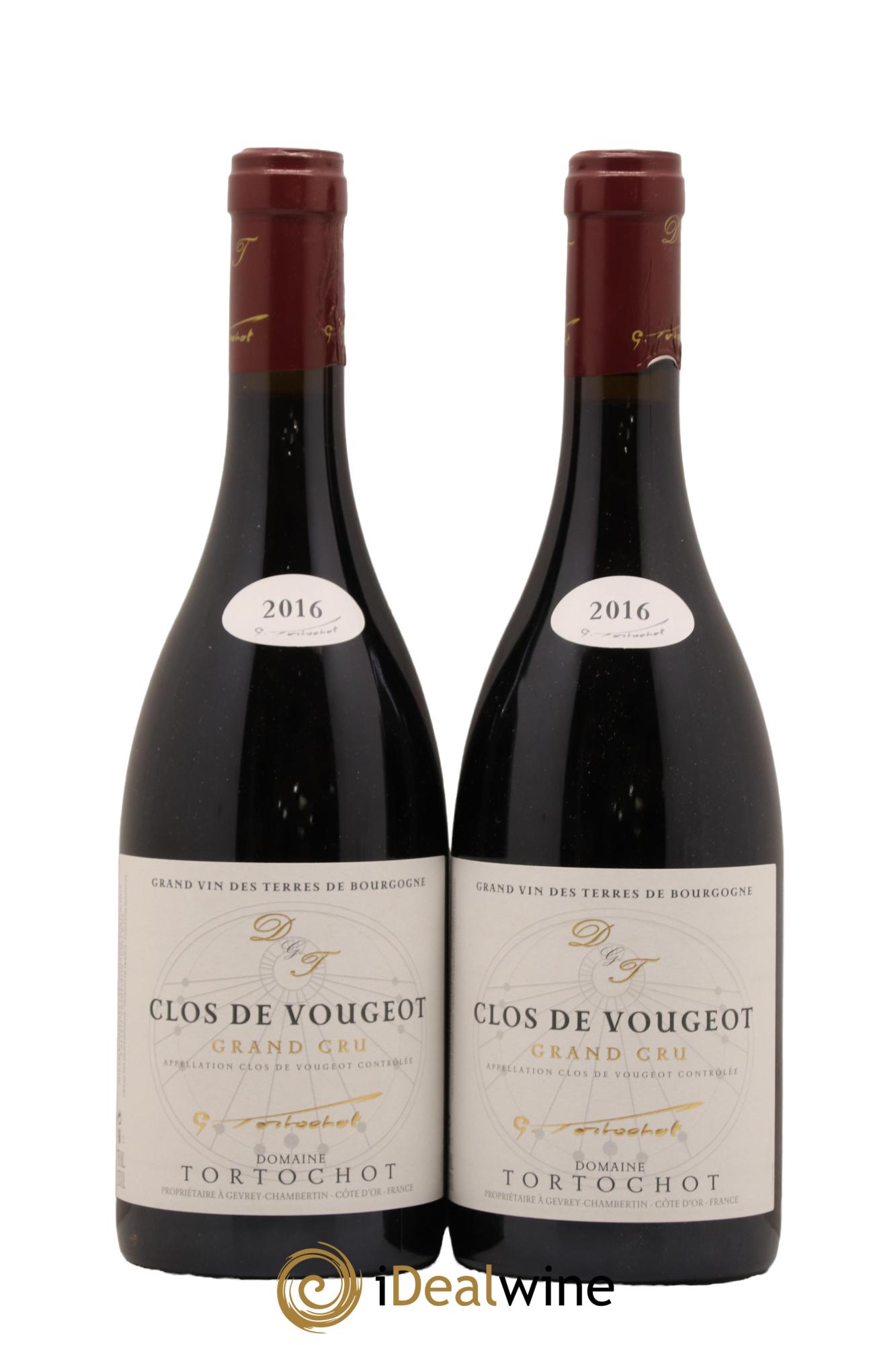 Clos de Vougeot Grand Cru Tortochot (Domaine) 2016 - Lot de 2 bouteilles - 0