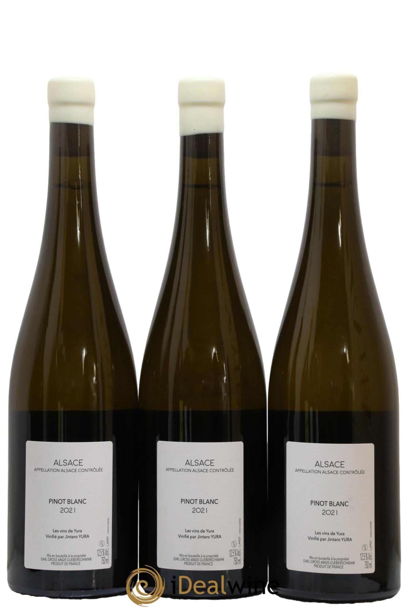 Alsace L'abeille et le papillon Jintaro Yura  2021 - Lot de 3 bouteilles - 1