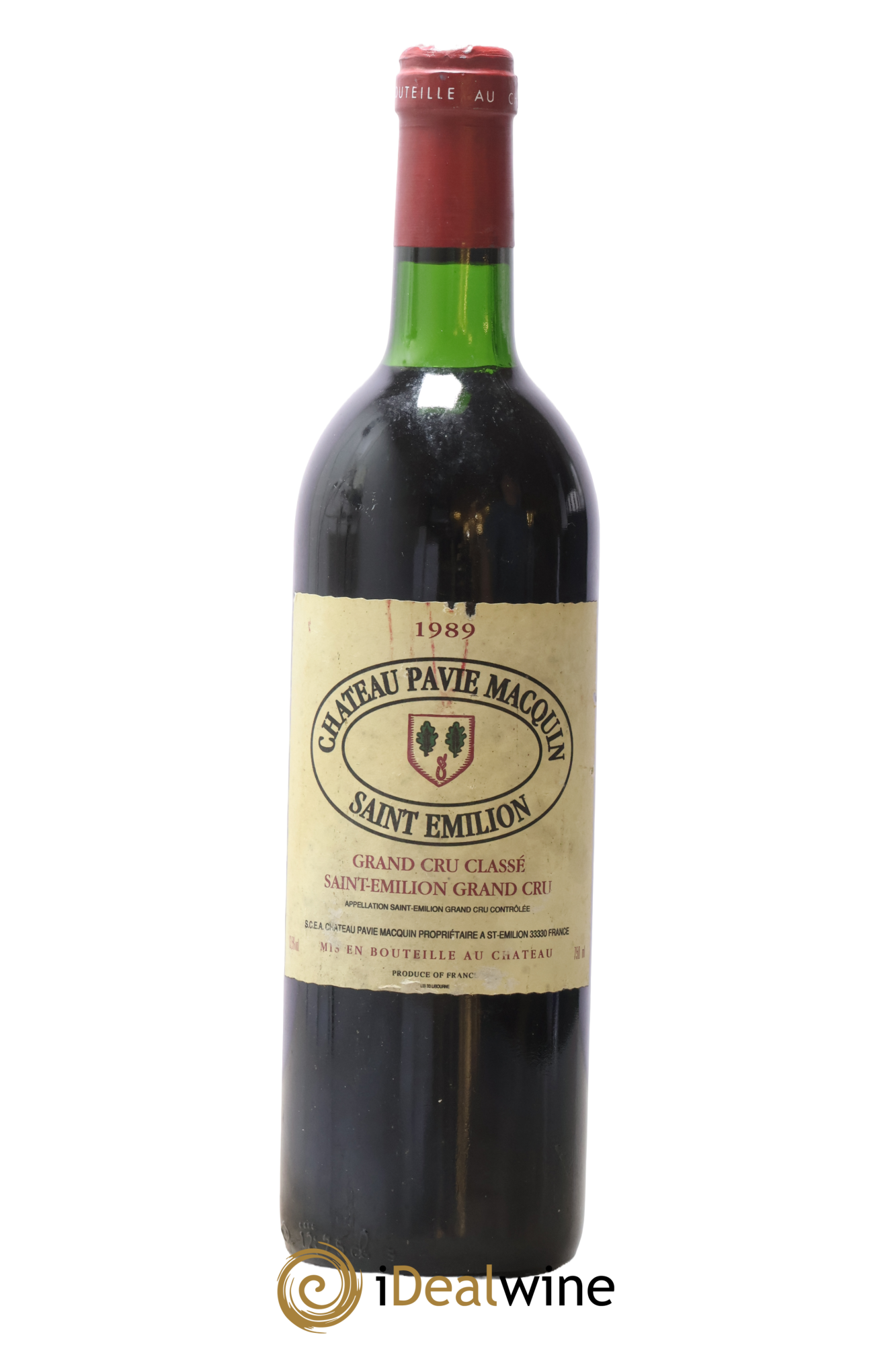 Château Pavie Macquin 1er Grand Cru Classé B 1989 - Lot de 1 bouteille - 0