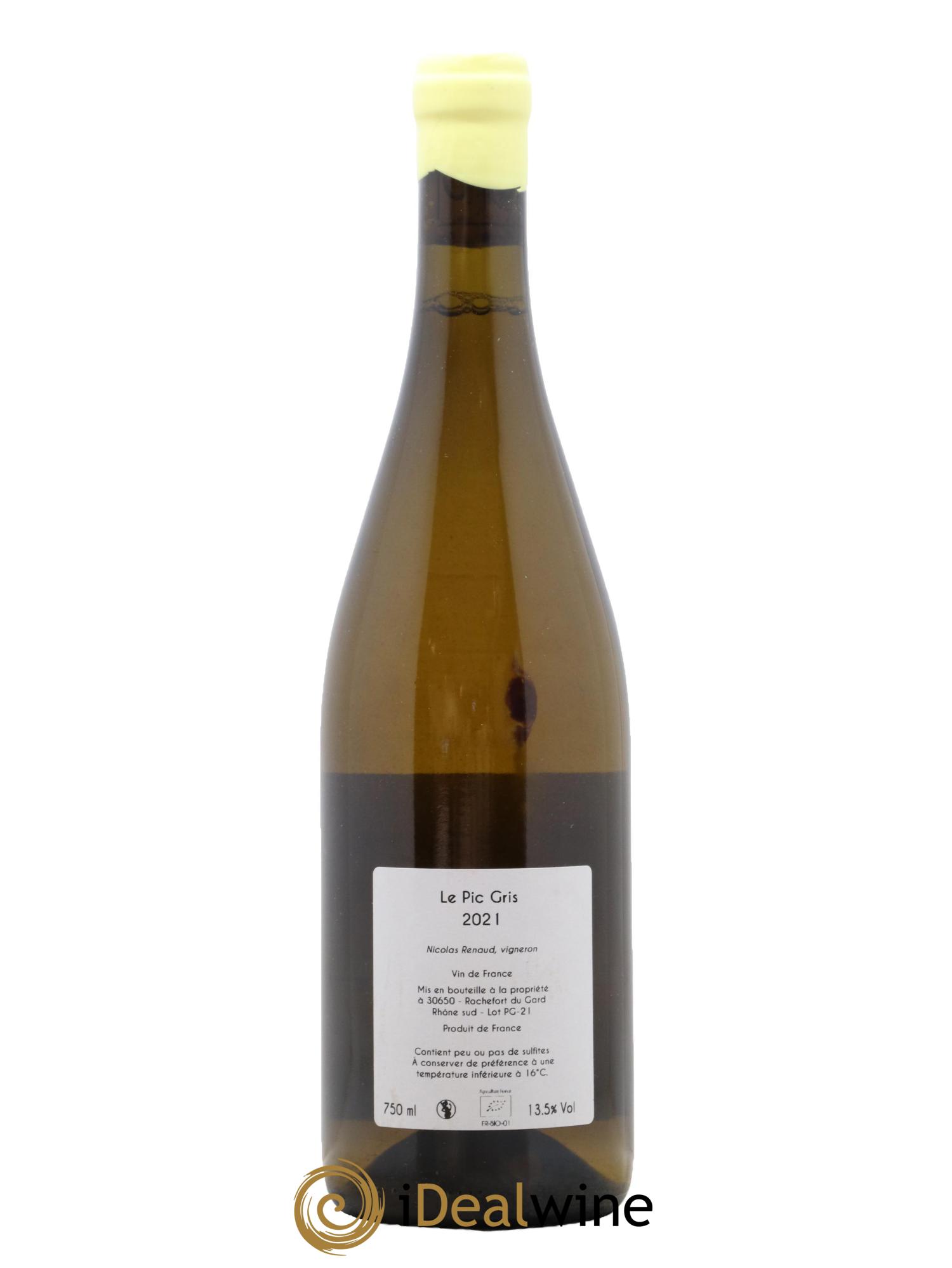 Vin de France Le Pic Gris Clos des Grillons 2021 - Lot de 1 bouteille - 1