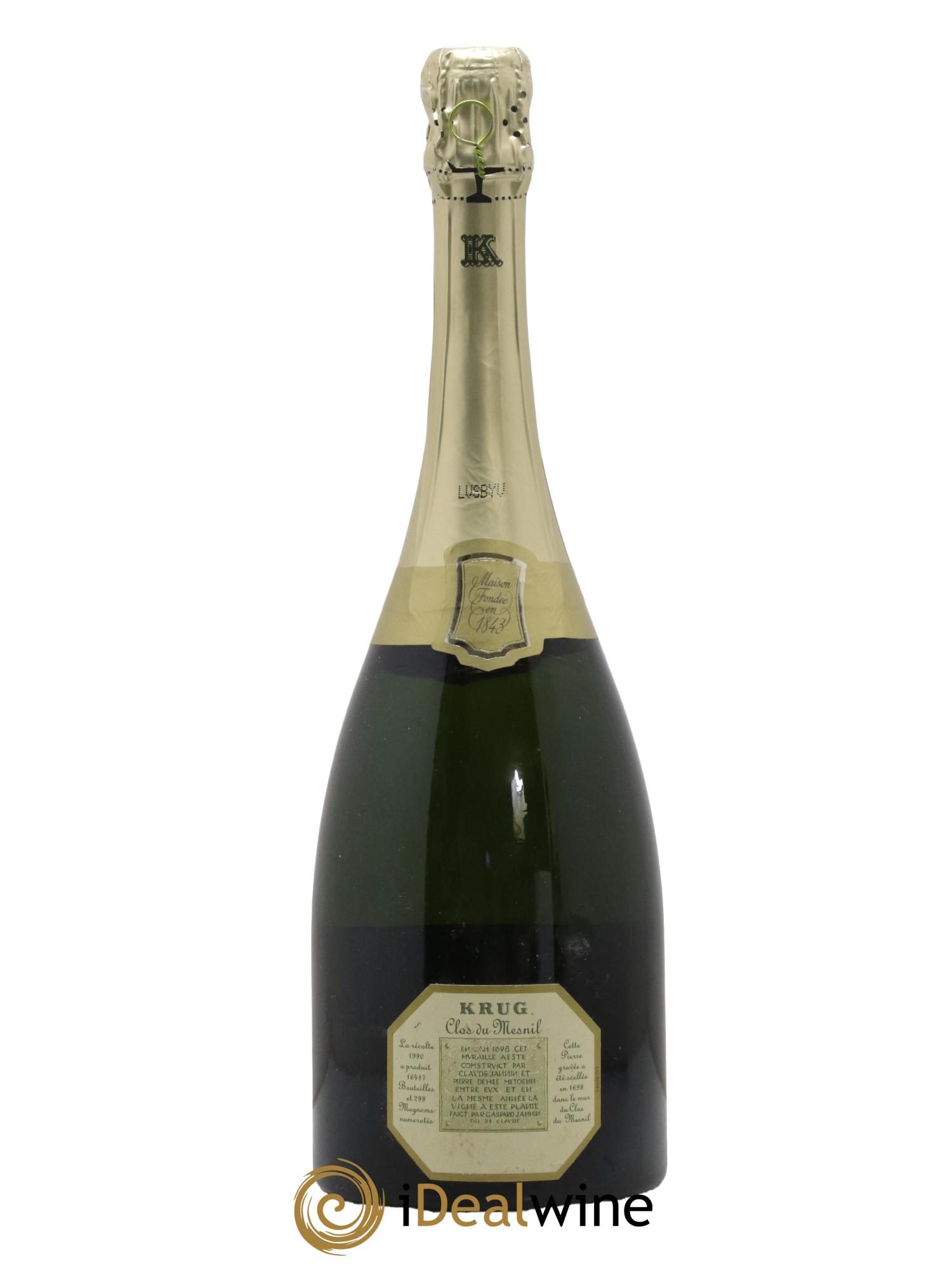 Clos du Mesnil Krug 1990 - Posten von 1 Flasche - 1