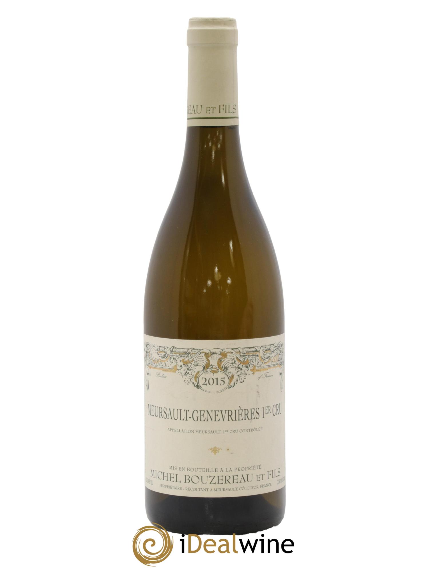 Meursault 1er Cru Les Genevrières Michel Bouzereau et Fils (Domaine) 2015 - Lot de 1 bouteille - 0