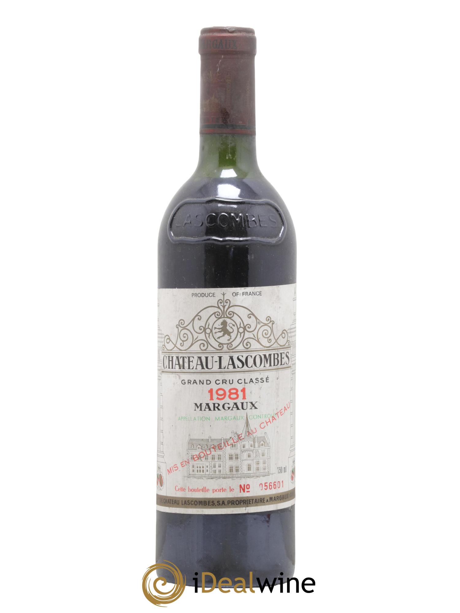 Château Lascombes 2ème Grand Cru Classé 1981 - Posten von 1 Flasche - 0