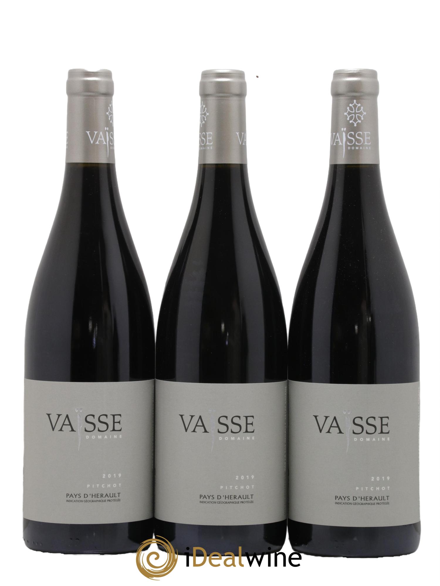Pays d'Hérault Pitchot Vaisse (Domaine) 2019 - Lot de 3 bouteilles - 0