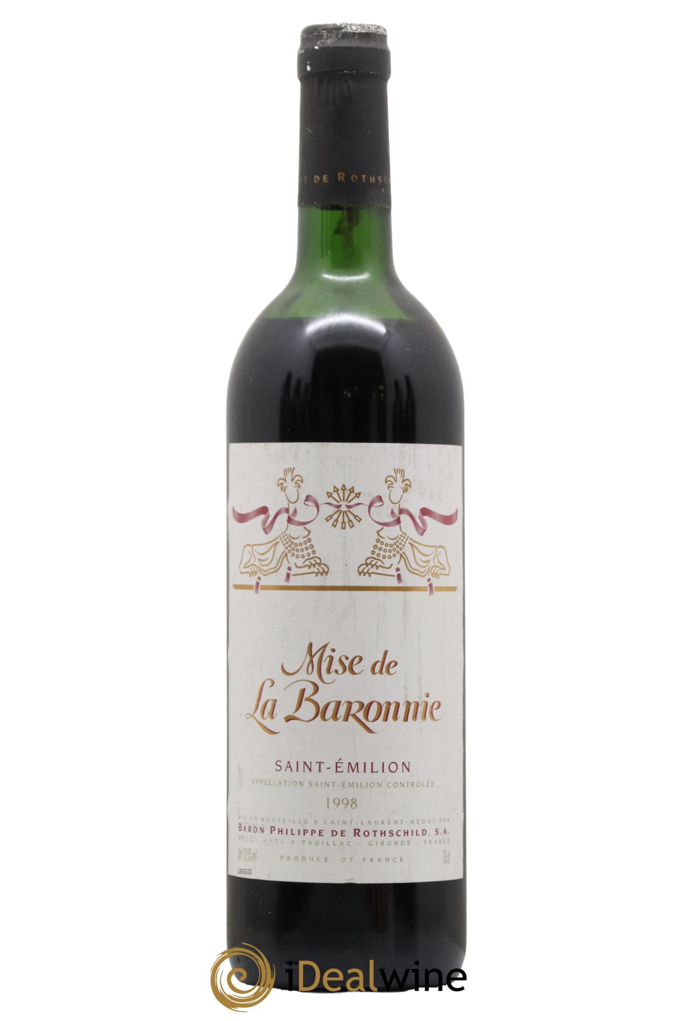 Saint-Émilion Baron de Rothschild 1998 - Lot of 1 bottle - 0