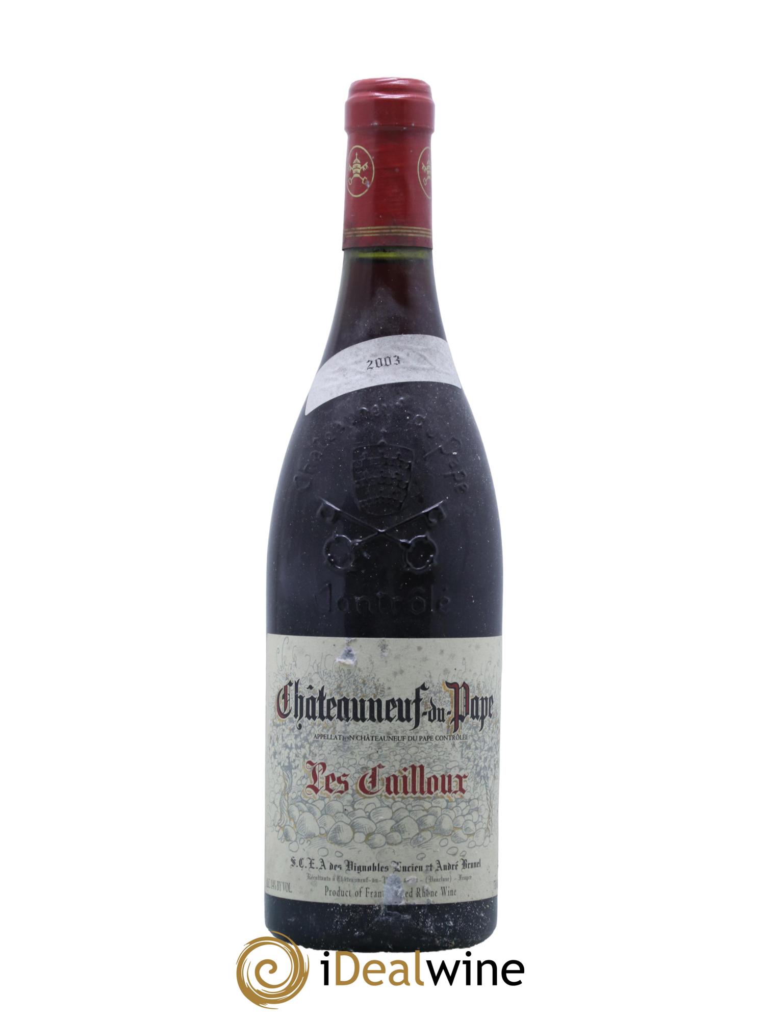 Châteauneuf-du-Pape Les Cailloux André Brunel 2003 - Lot de 1 bouteille - 0