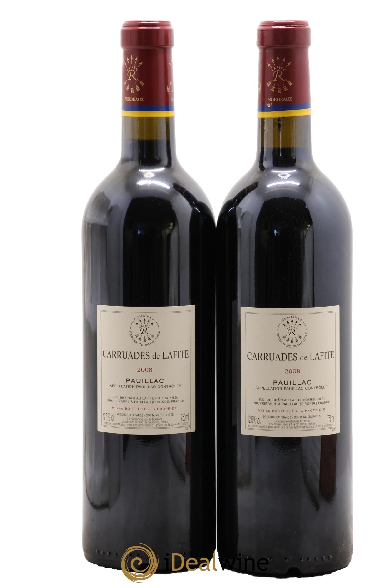 Carruades de Lafite Rothschild Second Vin 2008 - Posten von 2 Flaschen - 1