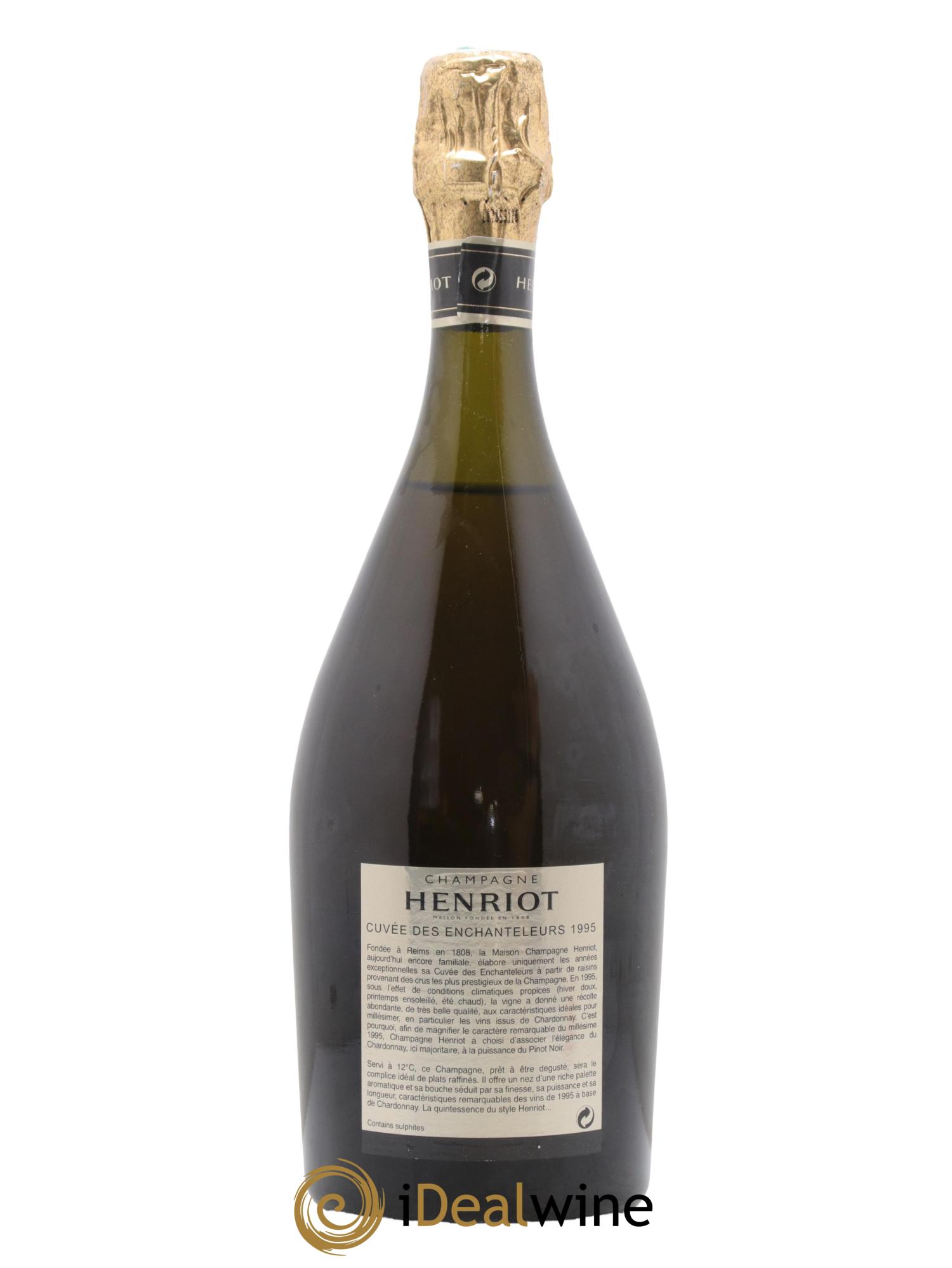 Cuvée des Enchanteleurs Henriot Cuvée des Enchanteleurs Champagne Henriot 1995 - Lot de 1 bouteille - 1