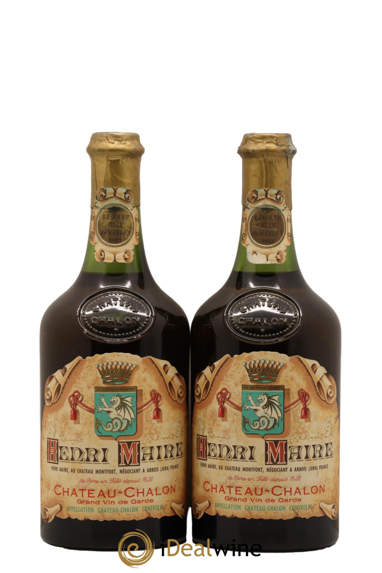 Château-Chalon Henri Maire 1953 - Lot de 2 clavelins - 0