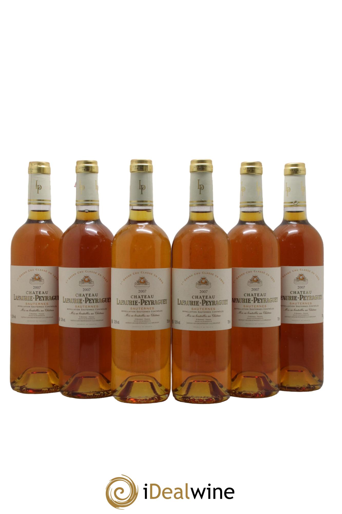 Château Lafaurie-Peyraguey 1er Grand Cru Classé 2007 - Lotto di 6 bottiglie - 0