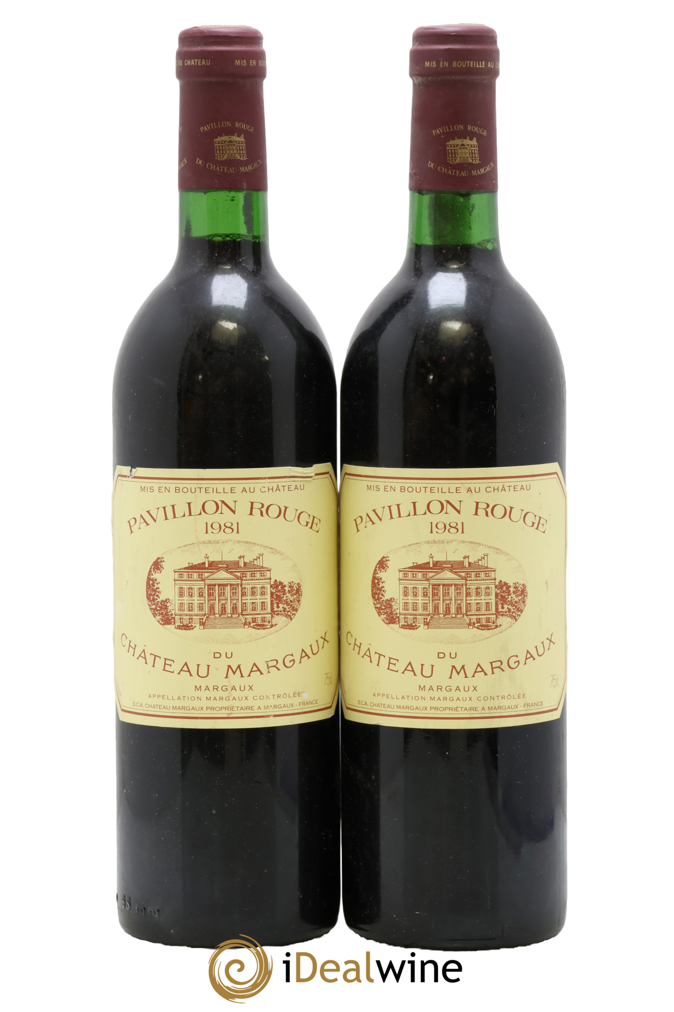 Pavillon Rouge du Château Margaux Second Vin 1981 - Lot de 2 bouteilles - 0
