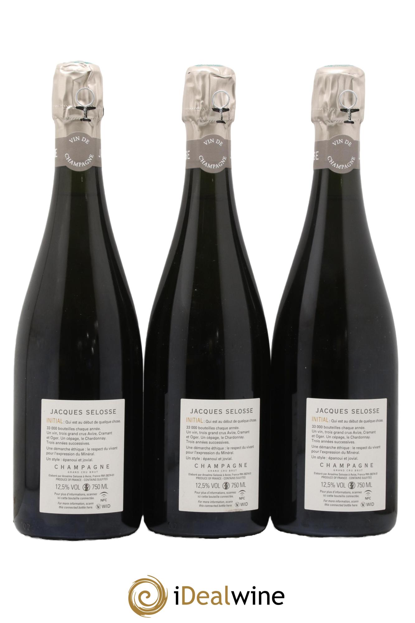 Initial Brut Jacques Selosse - Lot de 3 bouteilles - 1