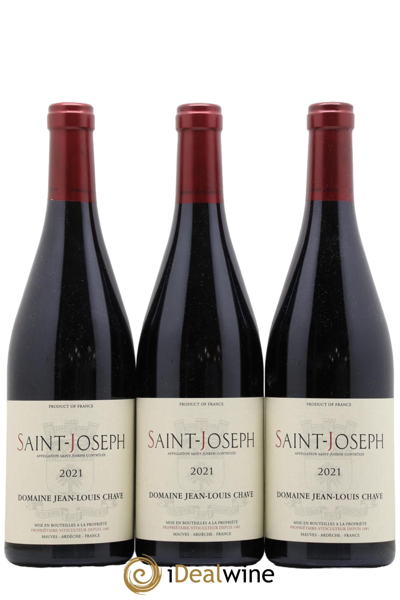 Saint-Joseph Jean-Louis Chave 2021 - Lot de 3 bouteilles - 0