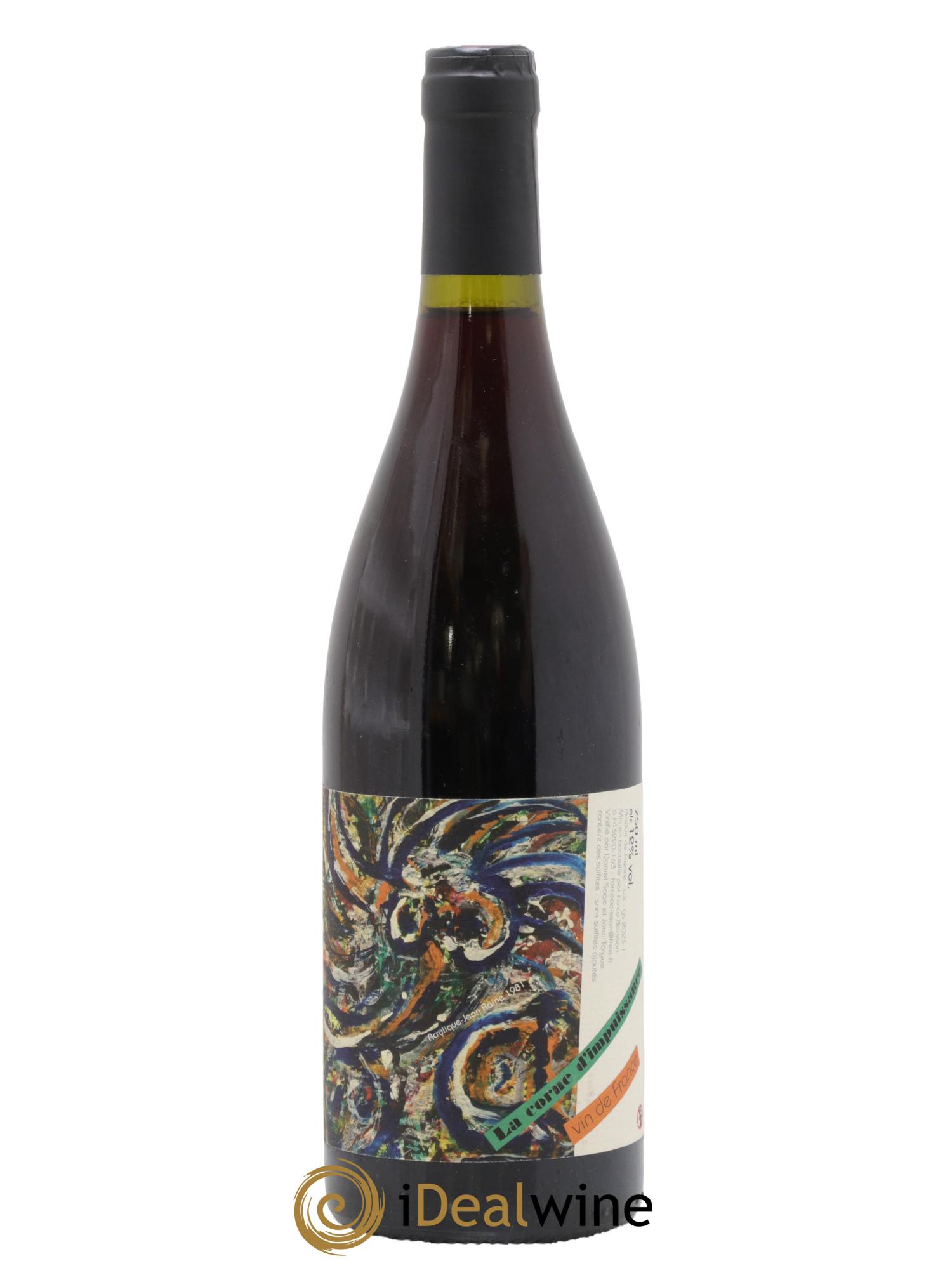 Vin de France La Corne d'Impuissance Daniel Sage 2022 - Lot de 1 bouteille - 0