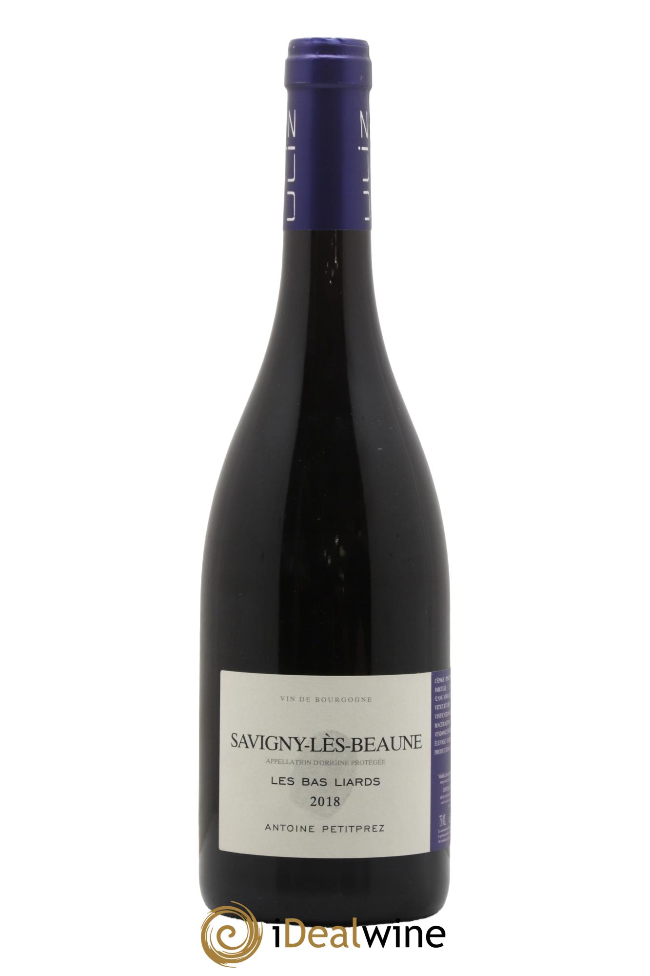 Savigny-lès-Beaune Les Bas Liards Antoine Petitprez 2018 - Lot de 1 bouteille - 0