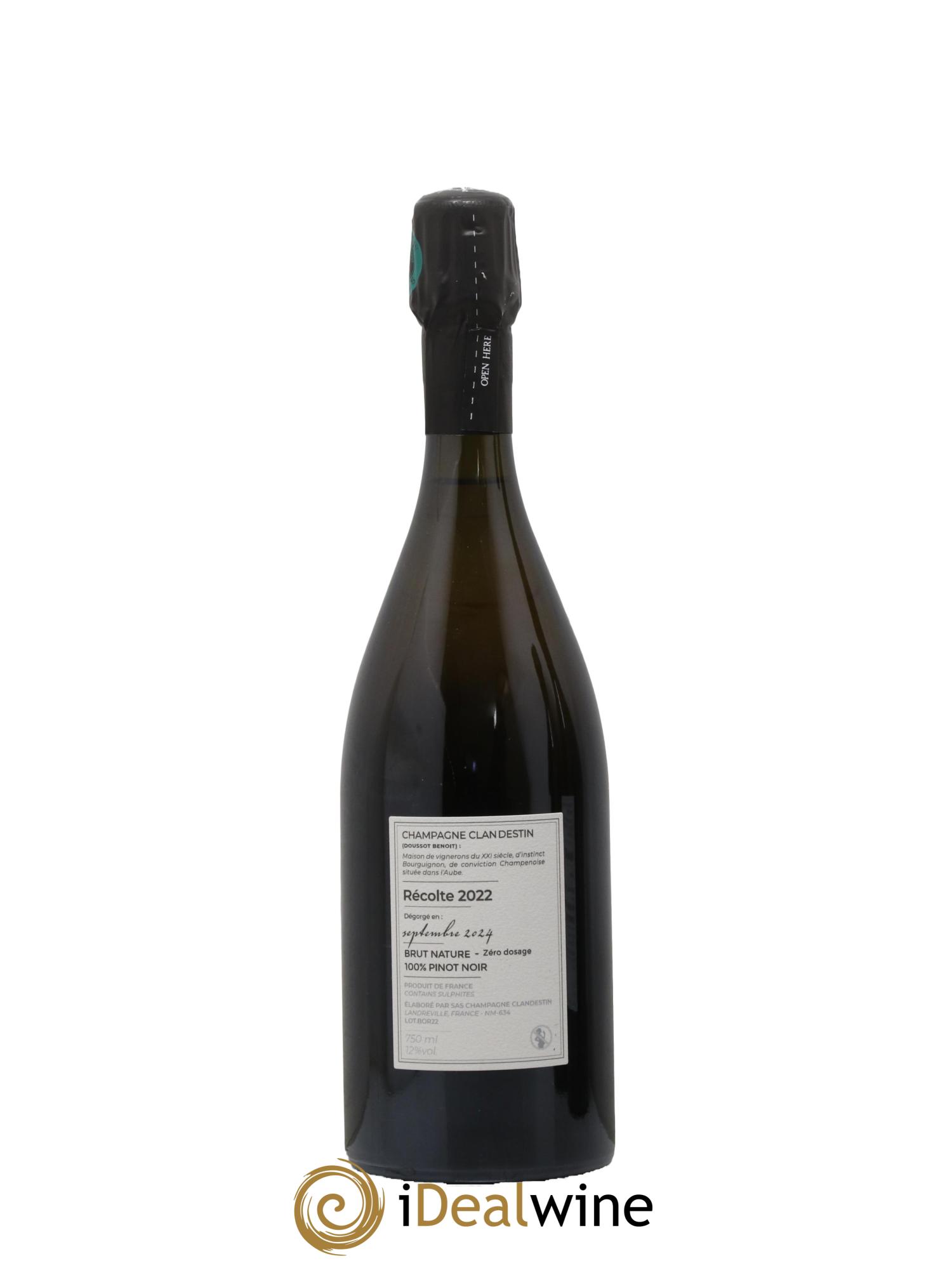 Boréal Brut Nature Clandestin 2022 - Lot de 1 bouteille - 1