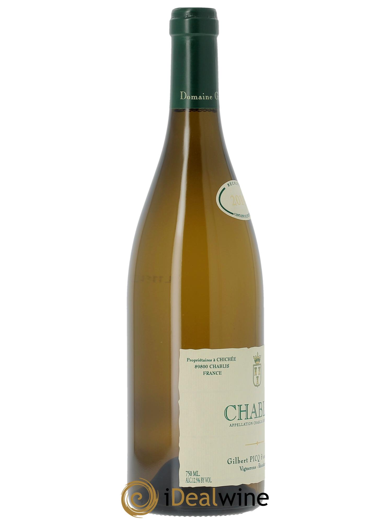 Chablis Gilbert Picq et Fils 2019 - Lot de 1 bouteille - 1
