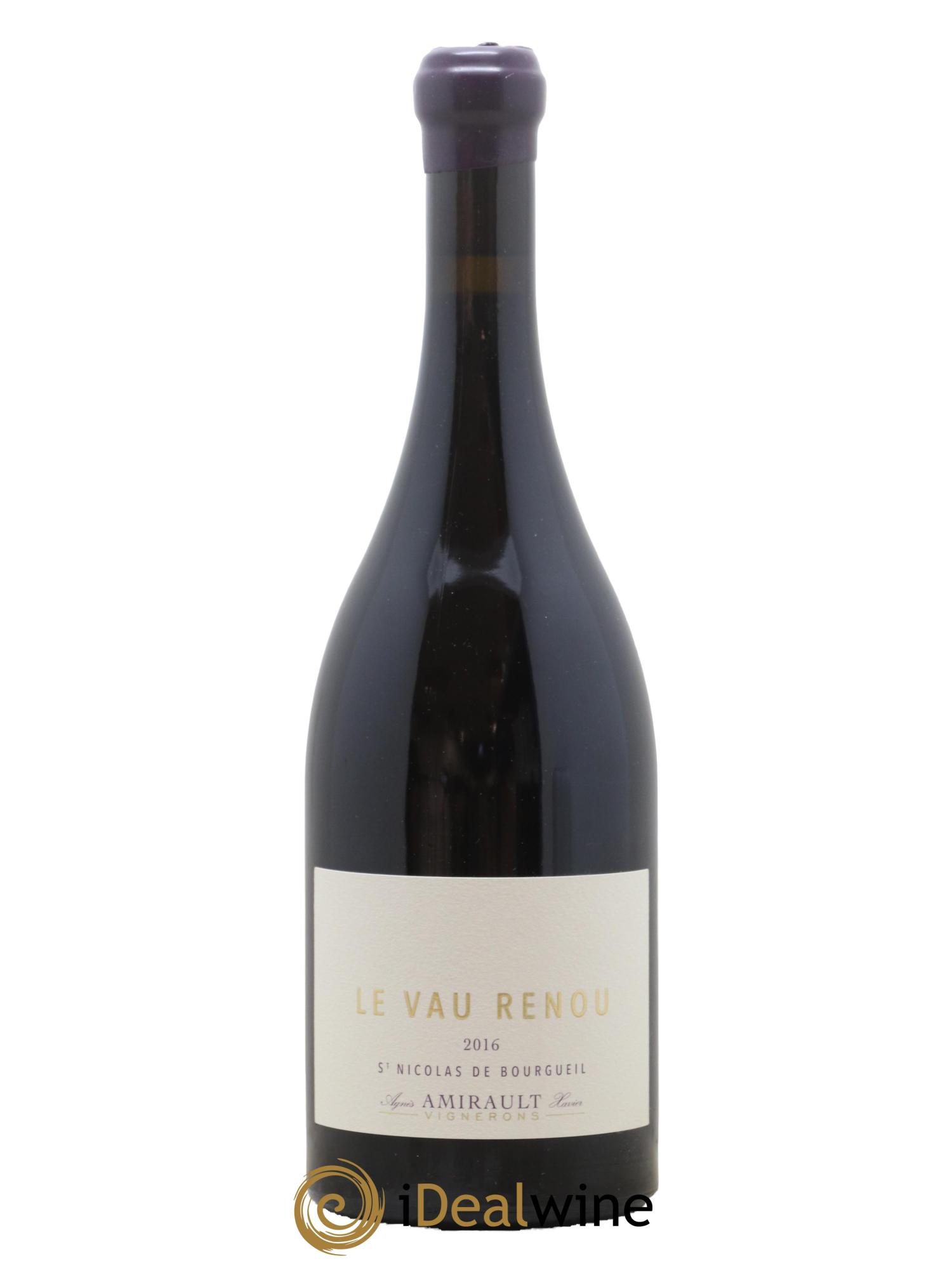 Saint-Nicolas de Bourgueil Le Vau Renou Agnès et Xavier Amirault 2016 - Lot de 1 bouteille - 0