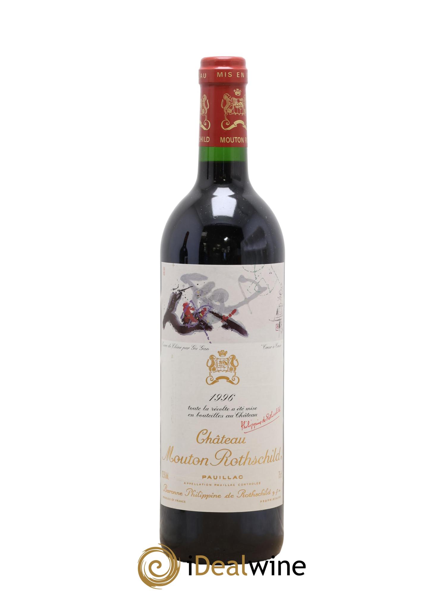 Château Mouton Rothschild 1er Grand Cru Classé 1996 - Lot de 1 bouteille - 0