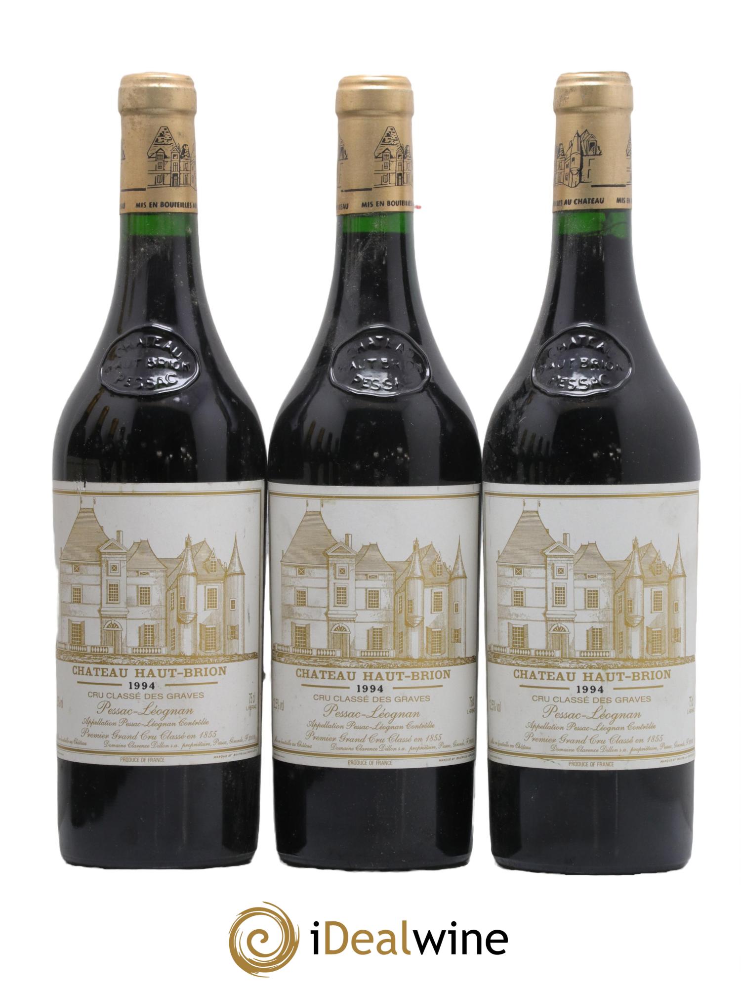 Château Haut Brion 1er Grand Cru Classé 1994 - Lot de 3 bouteilles - 0