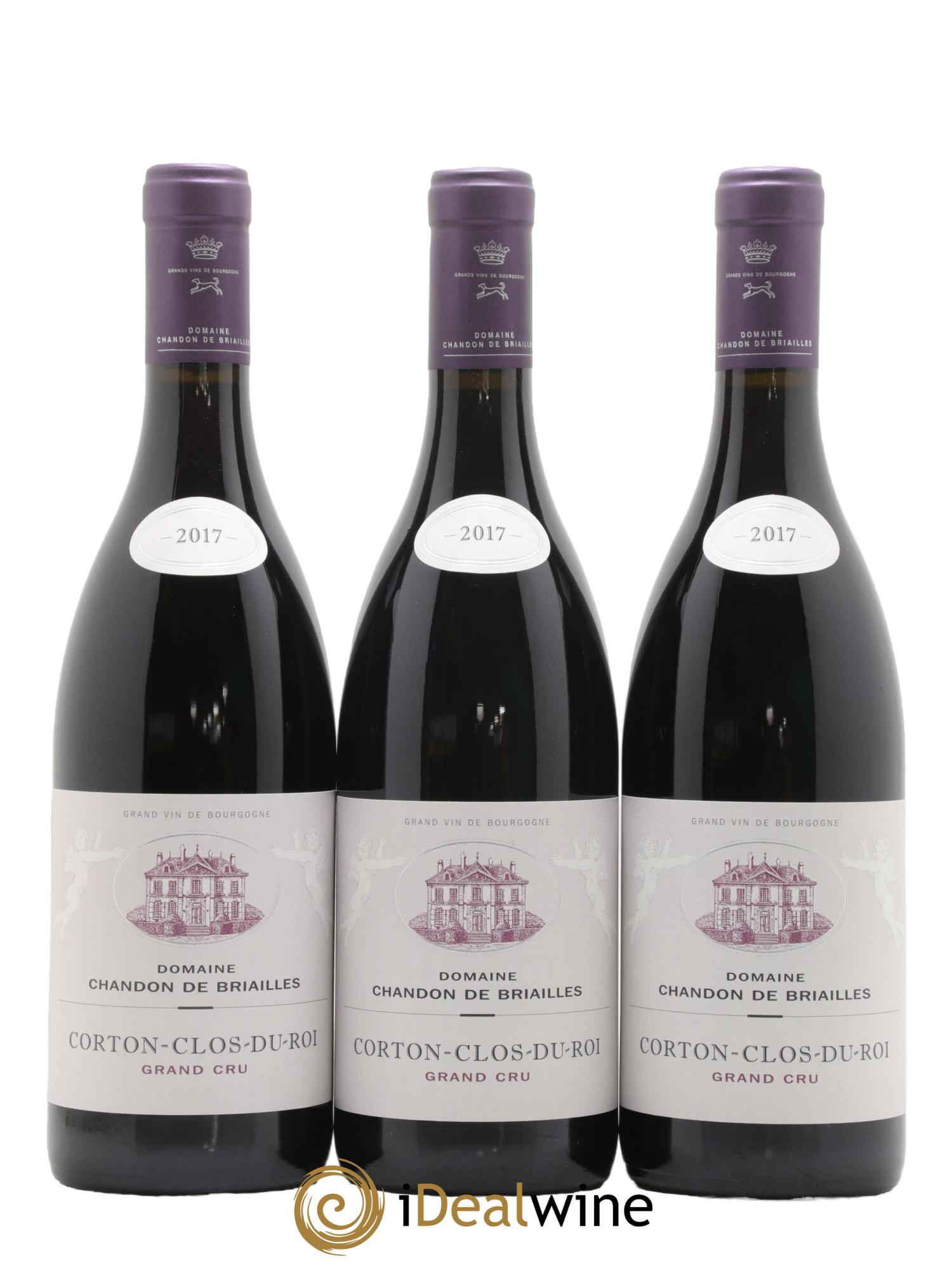 Corton Grand Cru Clos du Roi Chandon de Briailles 2017 - Lot de 6 bouteilles - 1