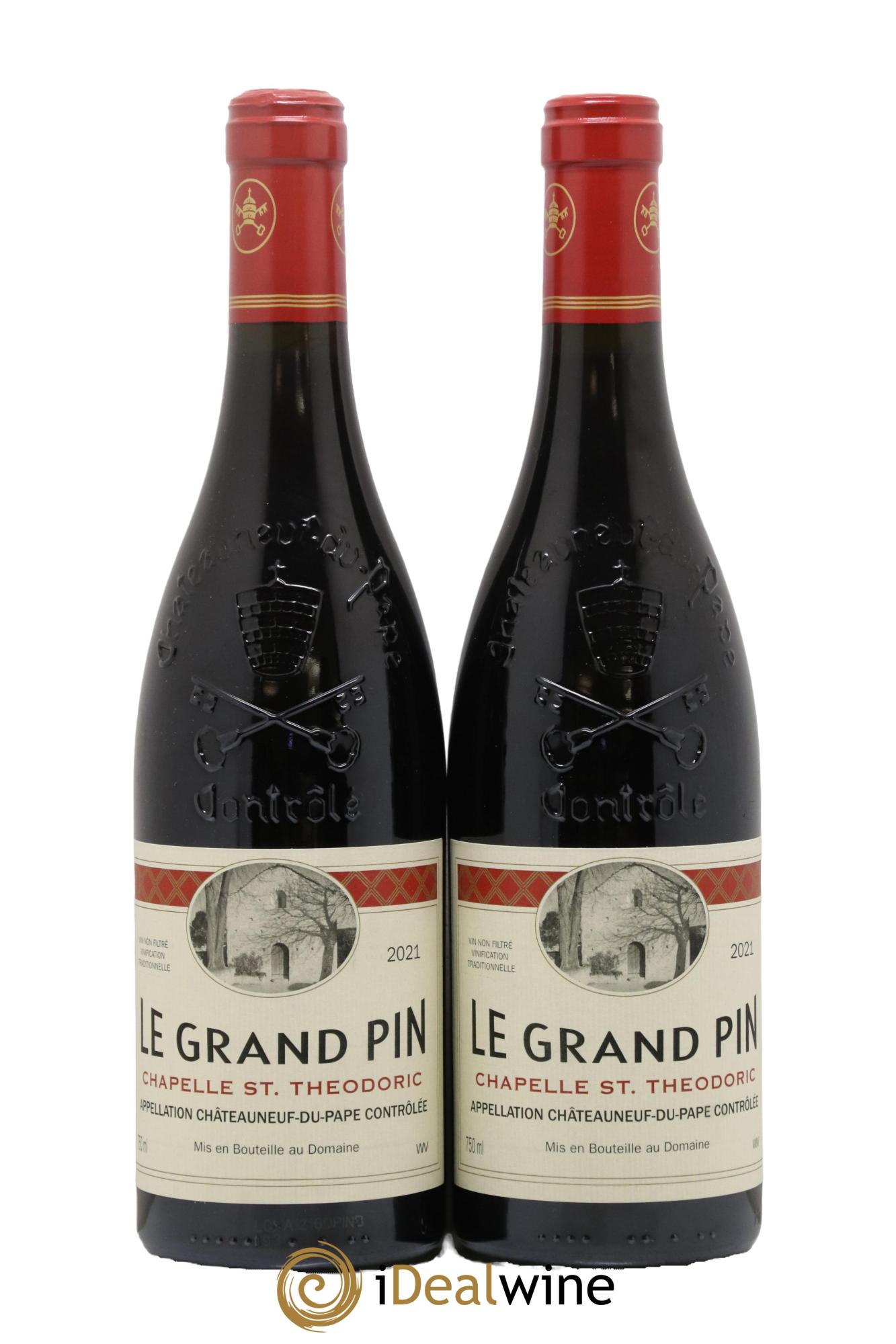 Châteauneuf-du-Pape Cuvée Le Grand Pin Chapelle Saint Theodoric 2021 - Lot de 2 bouteilles - 0