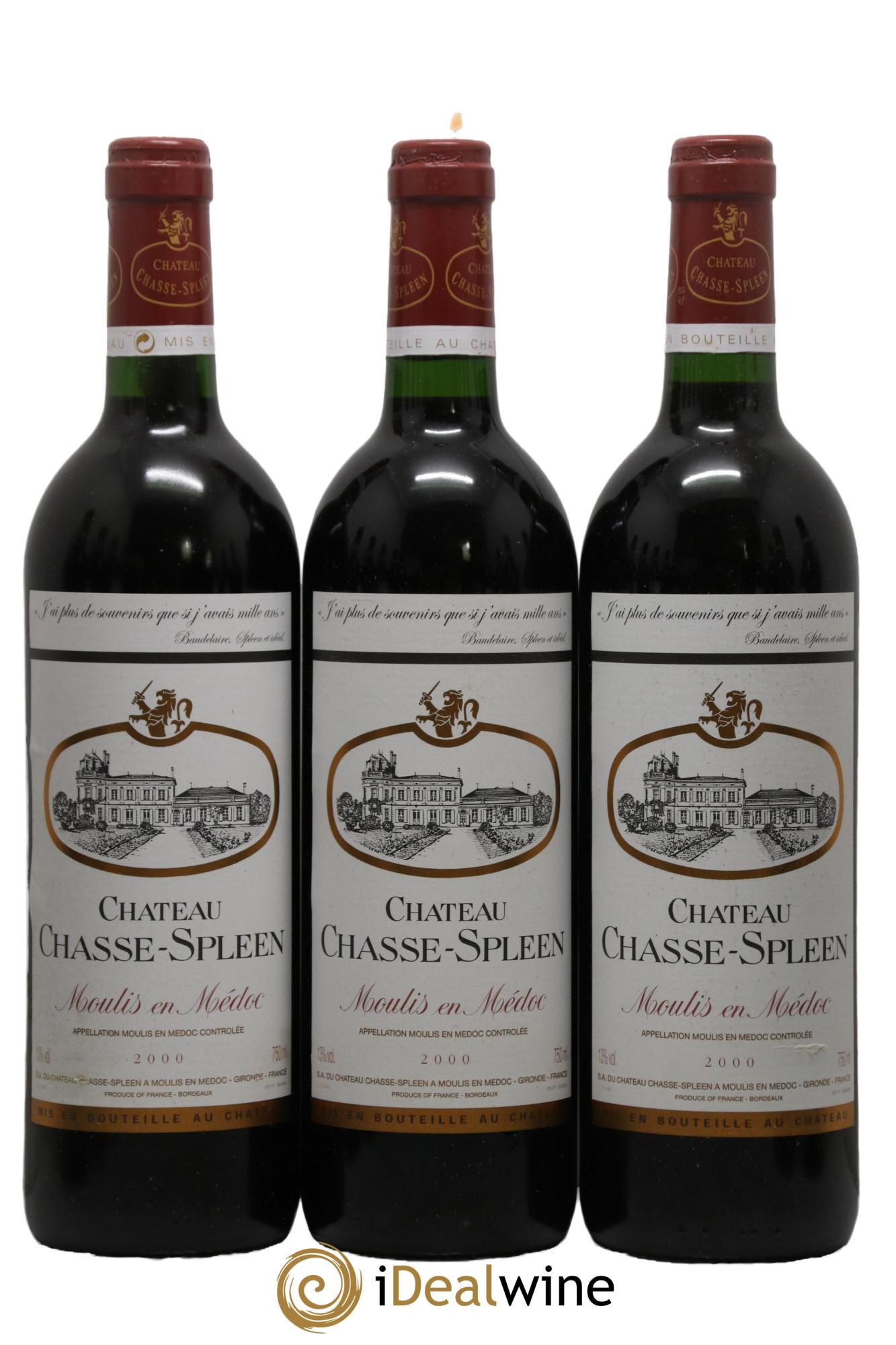 Château Chasse Spleen 2000 - Lot de 12 bouteilles - 1