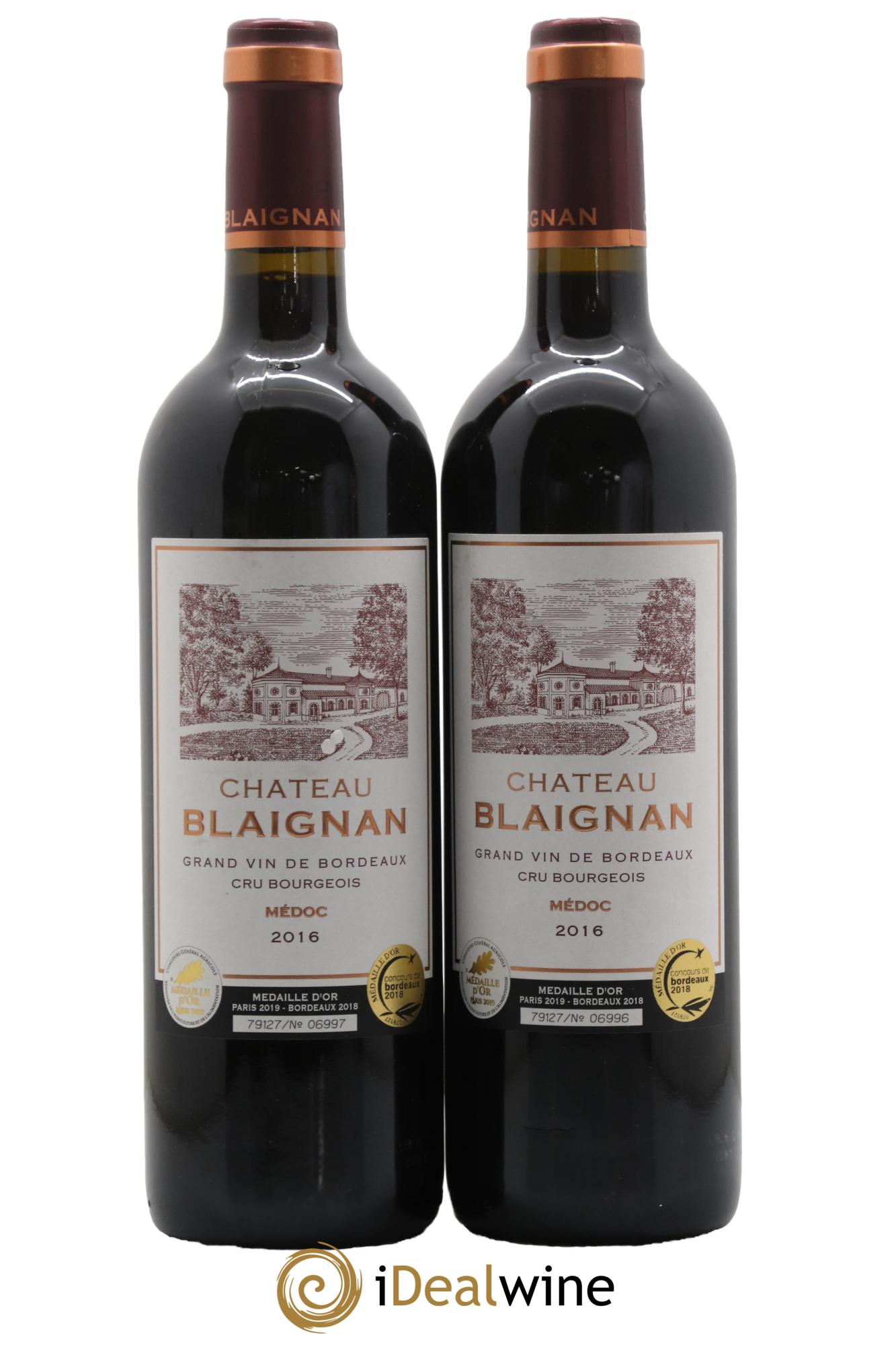 Château Blaignan Cru Bourgeois 2016 - Lot of 2 bottles - 0