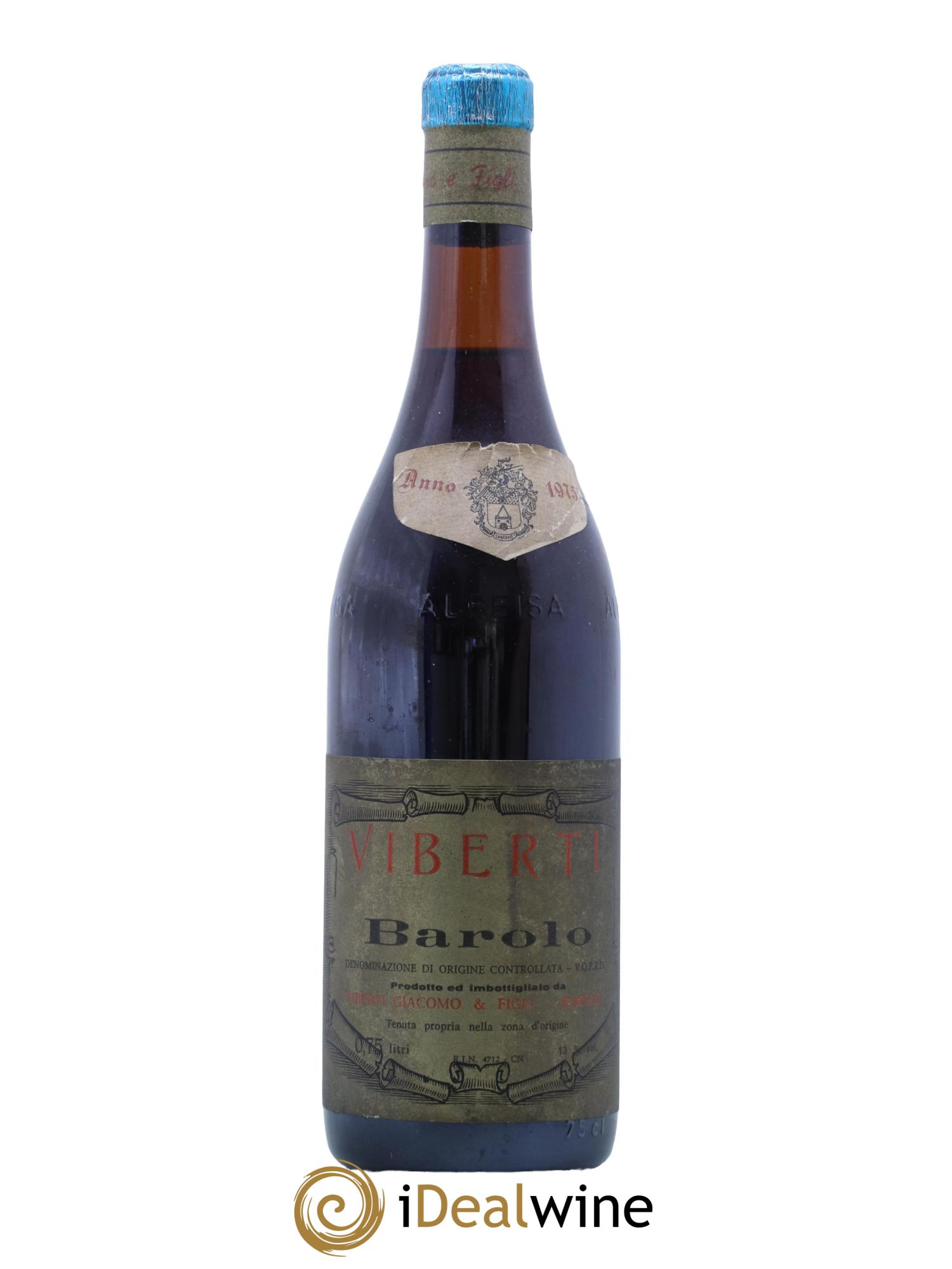 Barolo Viberti Giacomo 1975 - Lot de 1 bouteille - 0