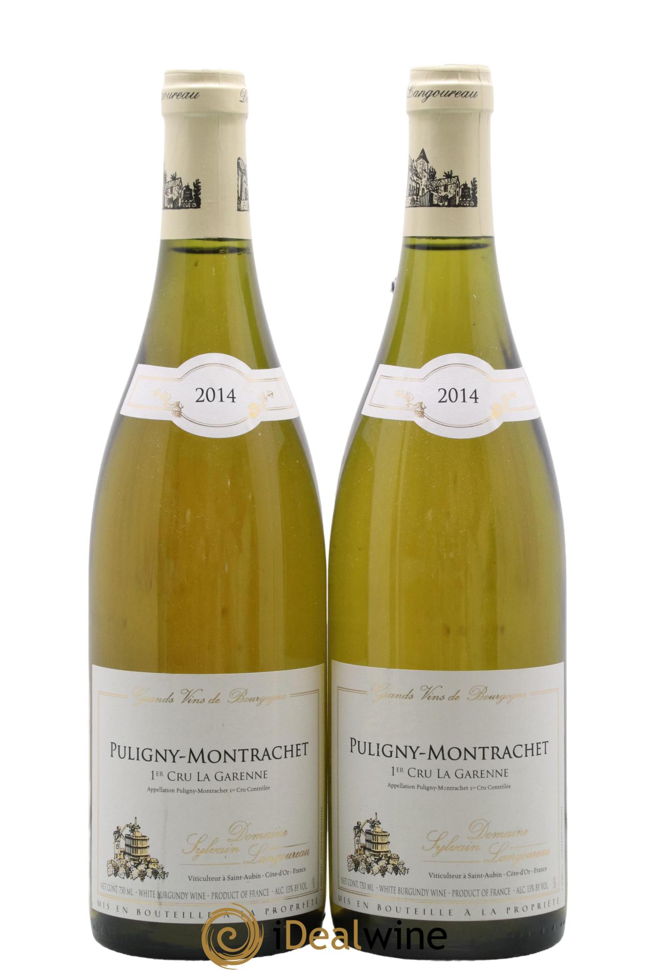 Puligny-Montrachet 1er Cru La Garenne Domaine Sylvain Langoureau 2014 - Lot de 2 bouteilles - 0