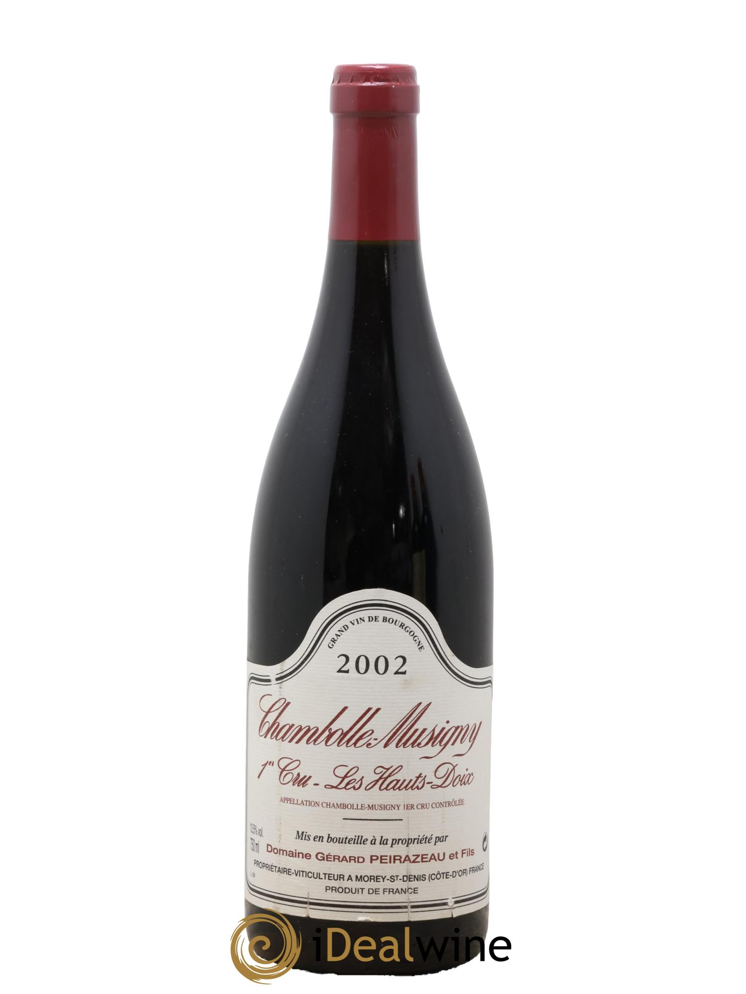 Chambolle-Musigny 1er Cru Les Hauts Doix Peirazeau (Domaine) 2002 - Lot de 1 bouteille - 0
