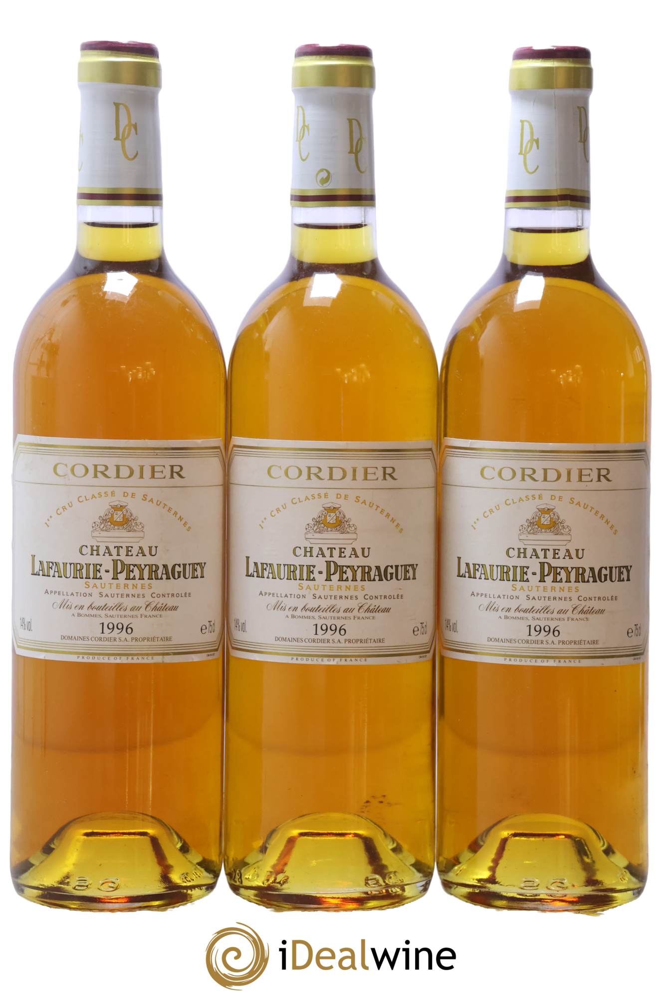 Château Lafaurie-Peyraguey 1er Grand Cru Classé 1996 - Lot of 3 bottles - 0
