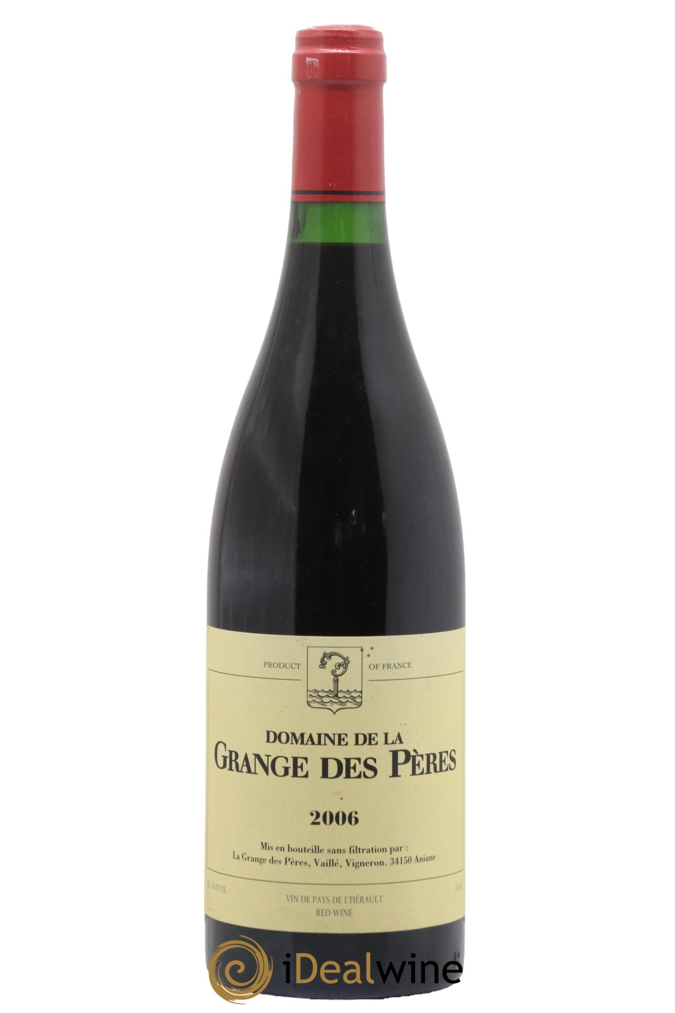 IGP Pays d'Hérault Grange des Pères Laurent Vaillé 2006 - Lot de 1 bouteille - 0