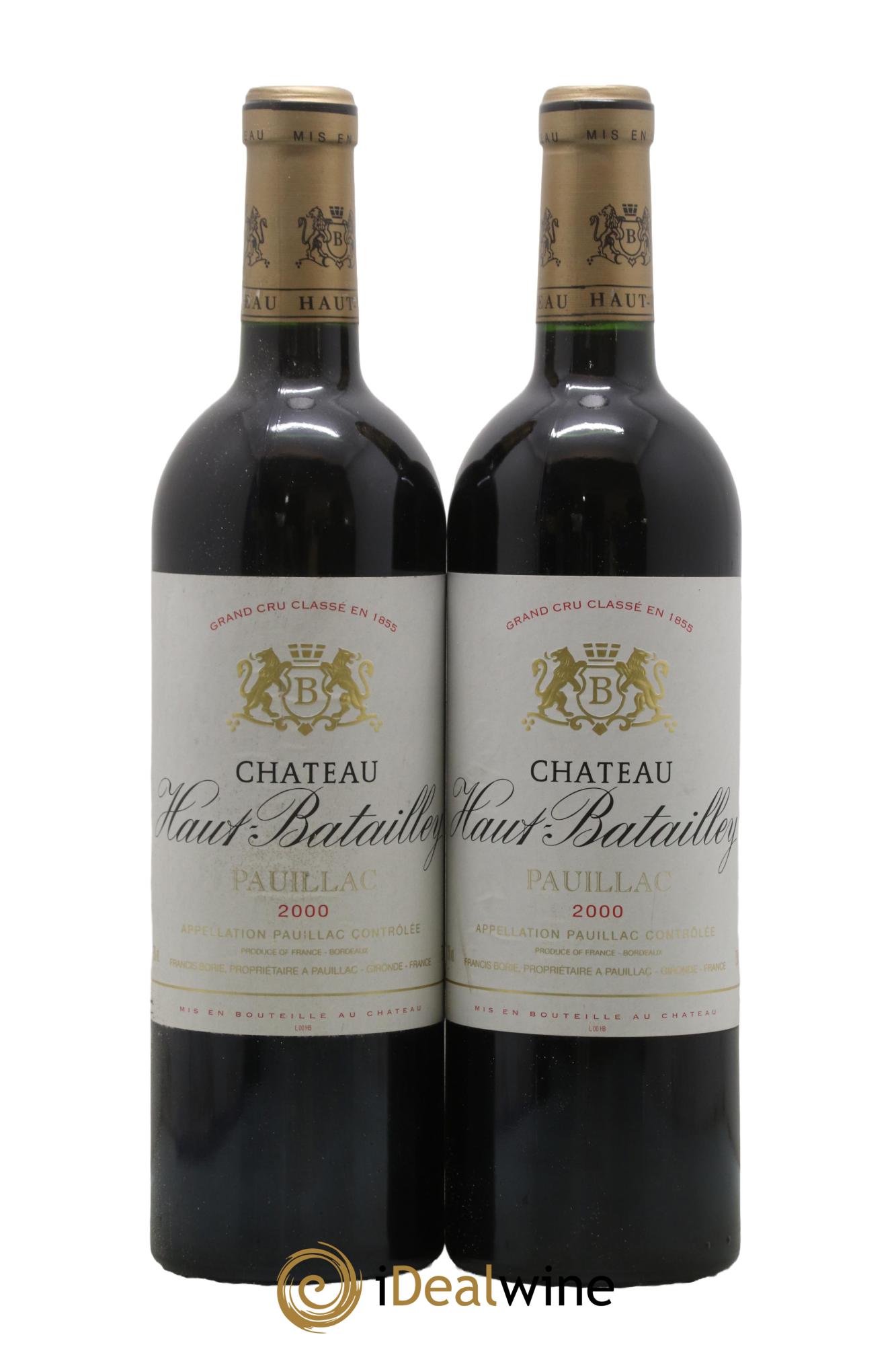 Château Haut Batailley 5ème Grand Cru Classé 2000 - Posten von 2 Flaschen - 0