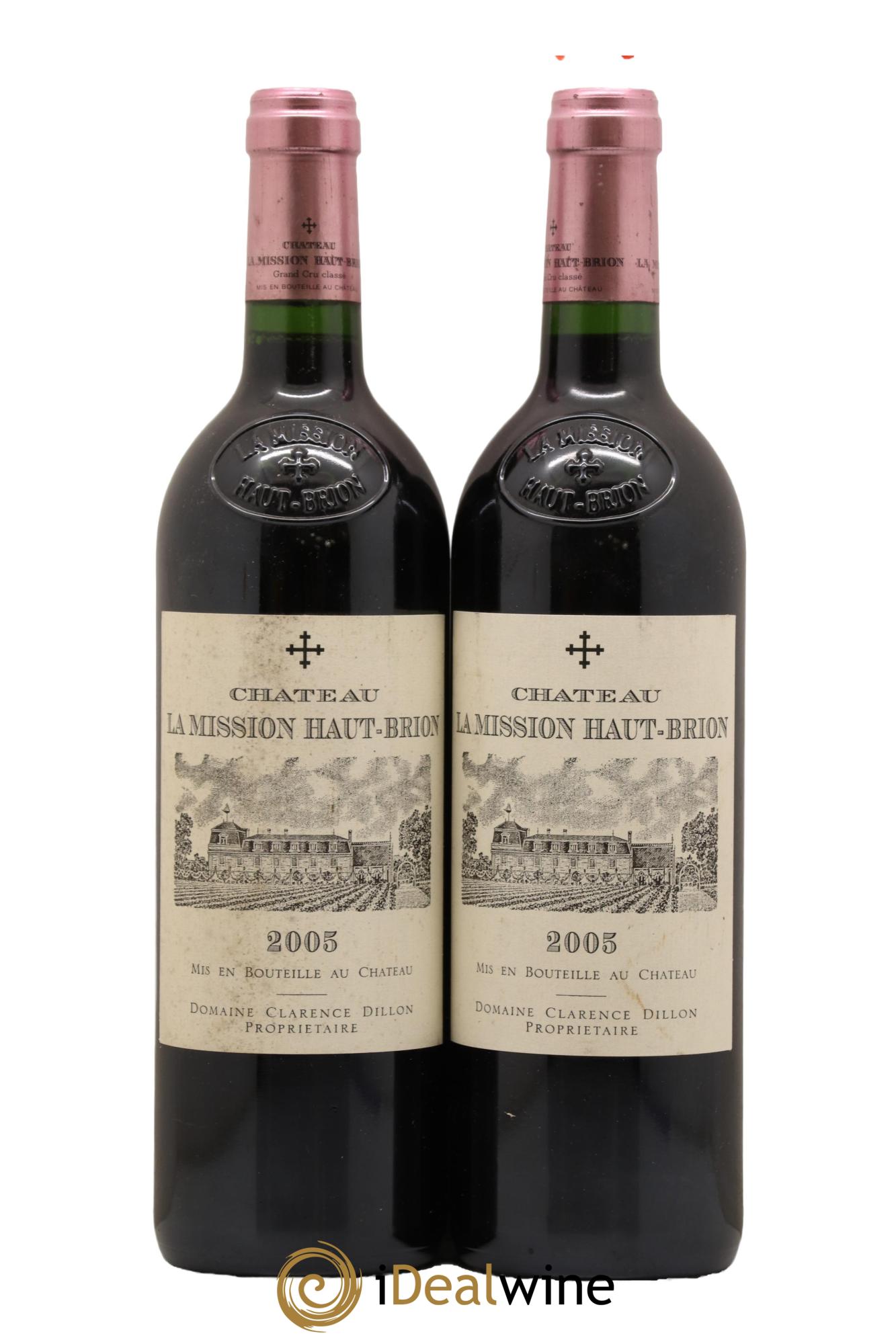 Château la Mission Haut-Brion Cru Classé de Graves 2005 - Lot of 2 bottles - 0