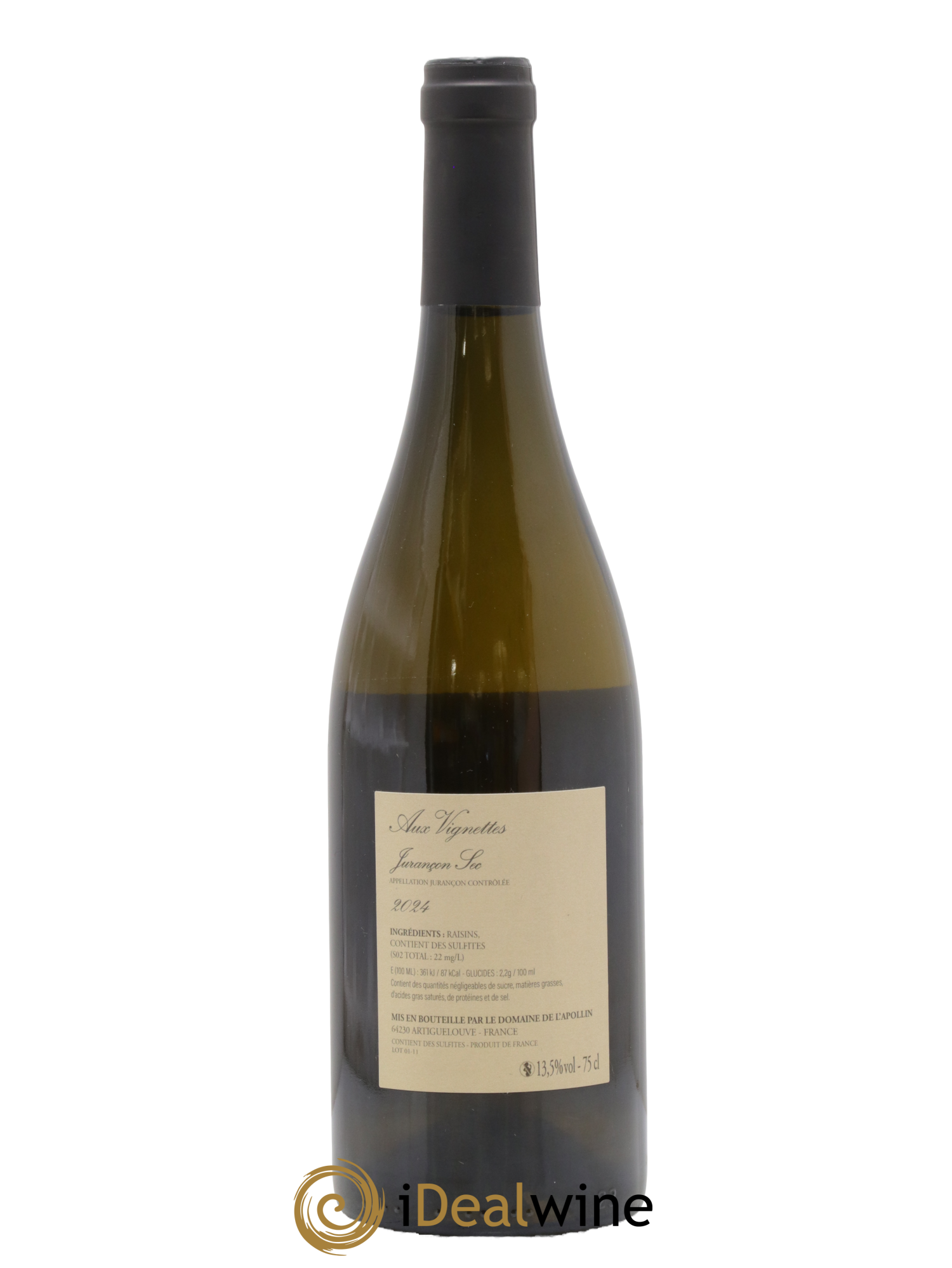 Jurançon sec Aux Vignettes Domaine de l'Apollin - Florent Foury 2024 - Posten von 1 Flasche - 1