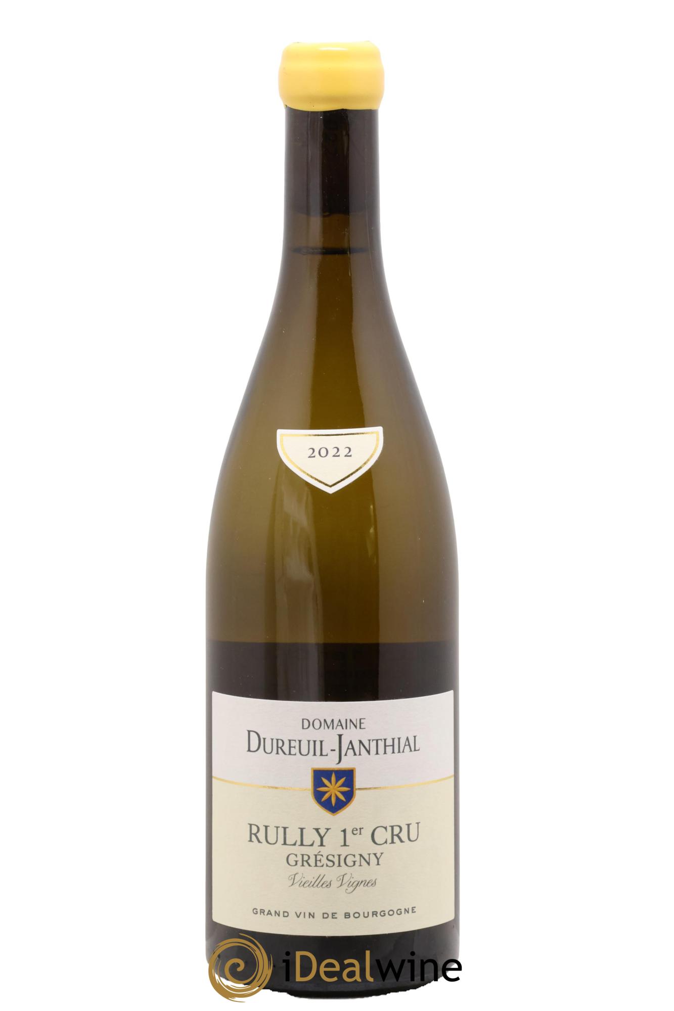 Rully 1er Cru Grésigny Vieilles Vignes Vincent Dureuil-Janthial 2022 - Lot de 1 bouteille - 0