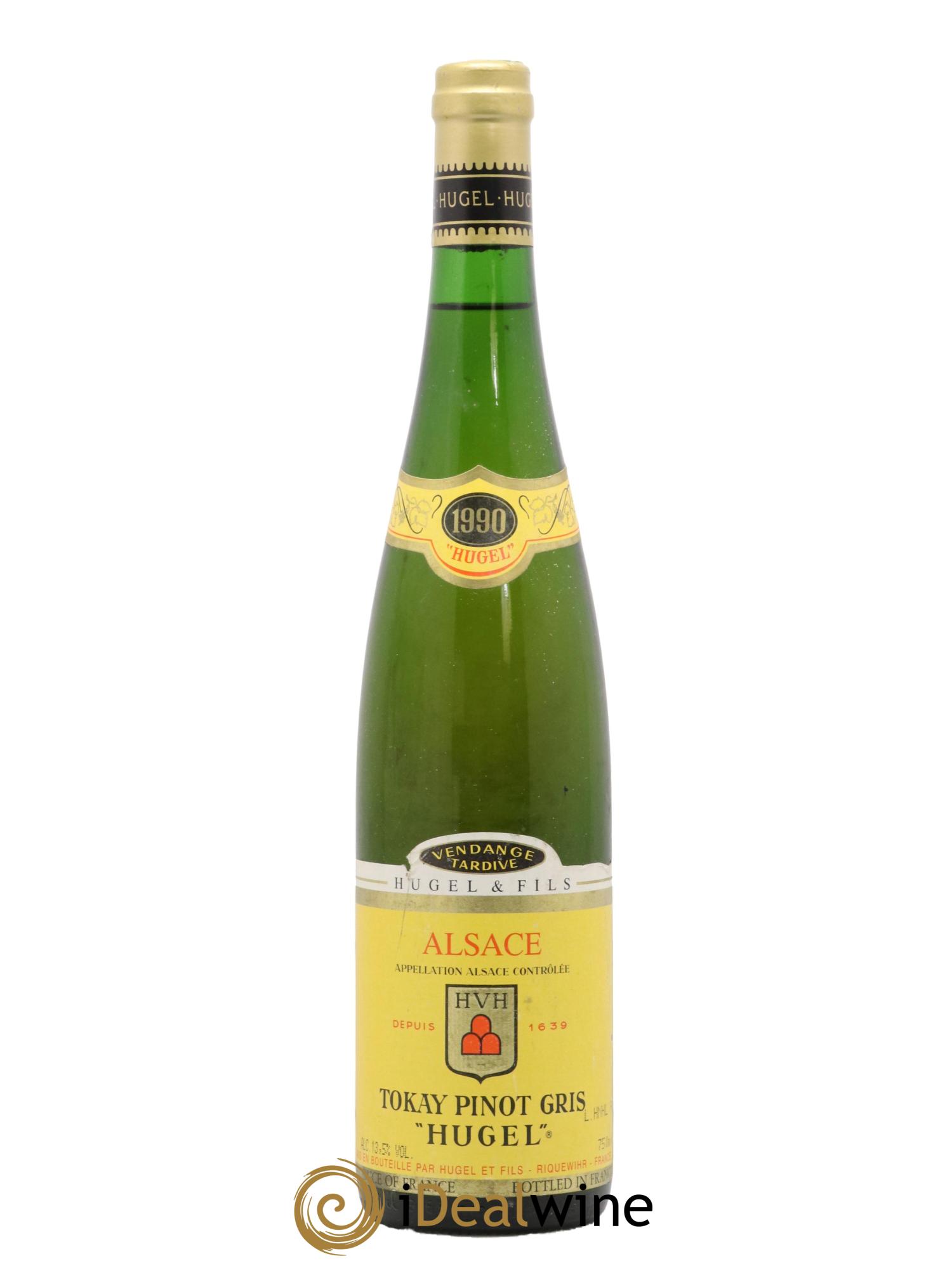 Pinot Gris Vendanges Tardives Hugel (Domaine) 1990 - Lotto di 1 bottiglia - 0