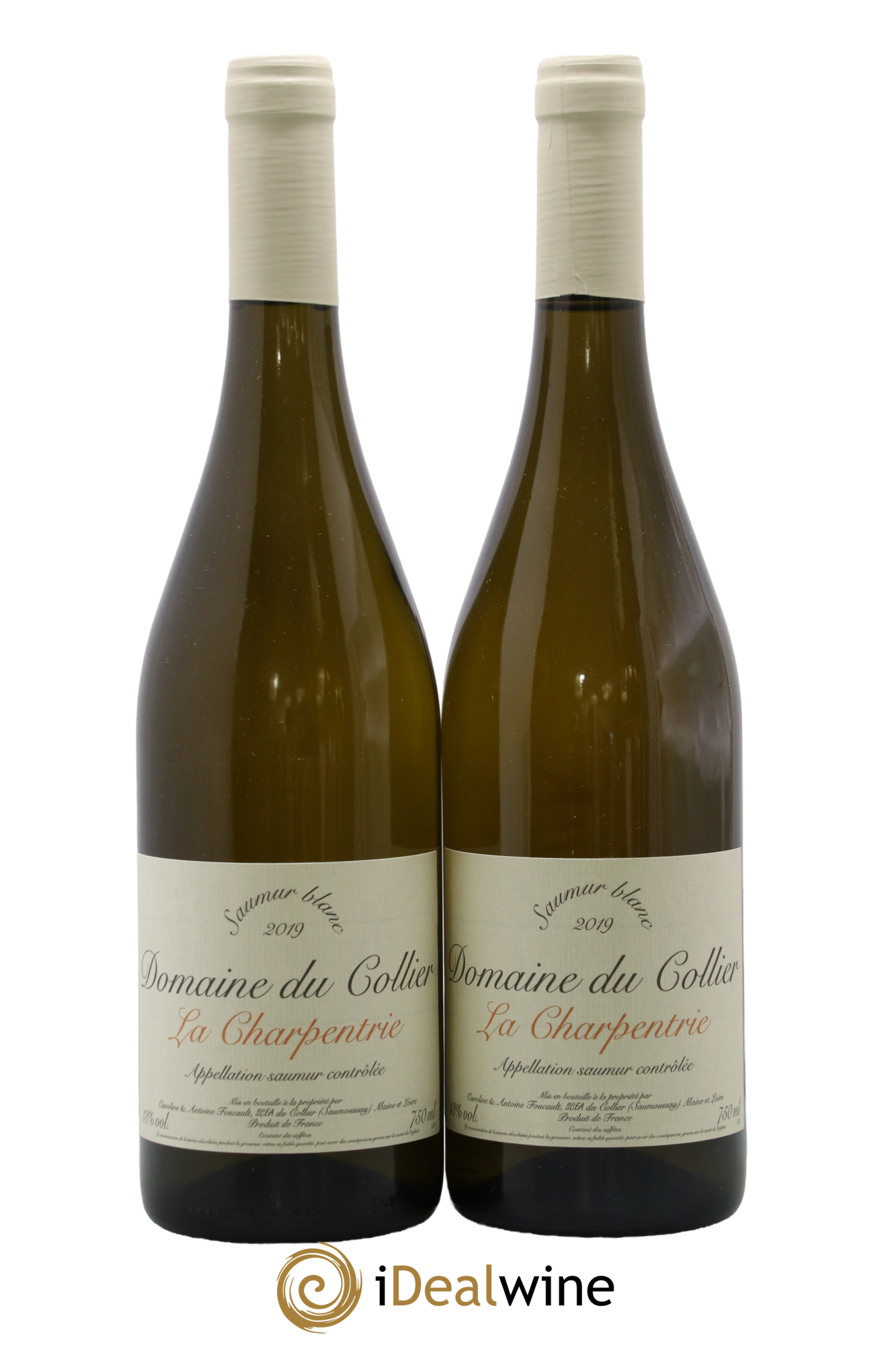 Saumur La Charpentrie Domaine du Collier 2019 - Lotto di 2 bottiglie - 0