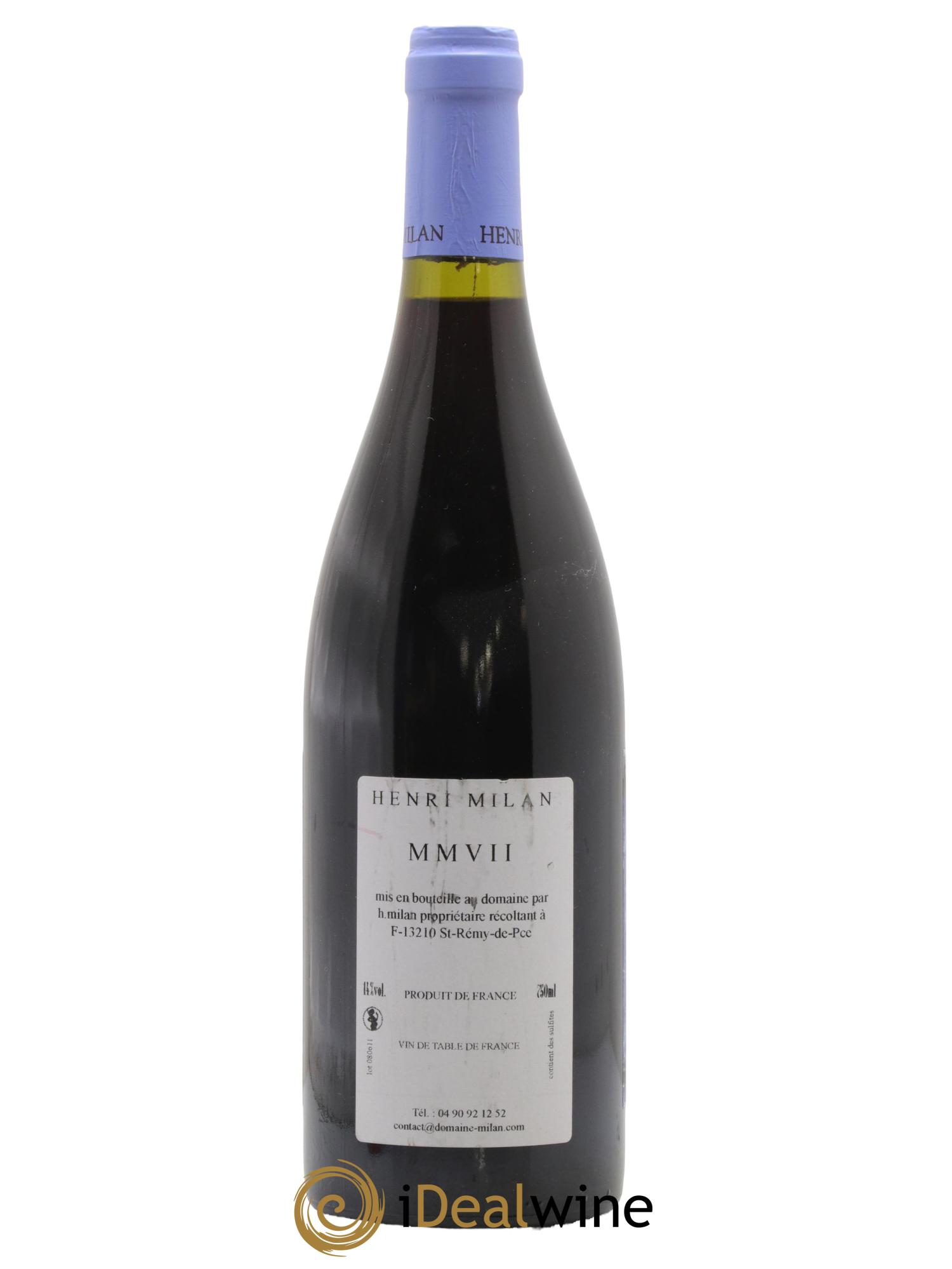 Vin de France Clos Milan Henri Milan 2007 - Lotto di 1 bottiglia - 1