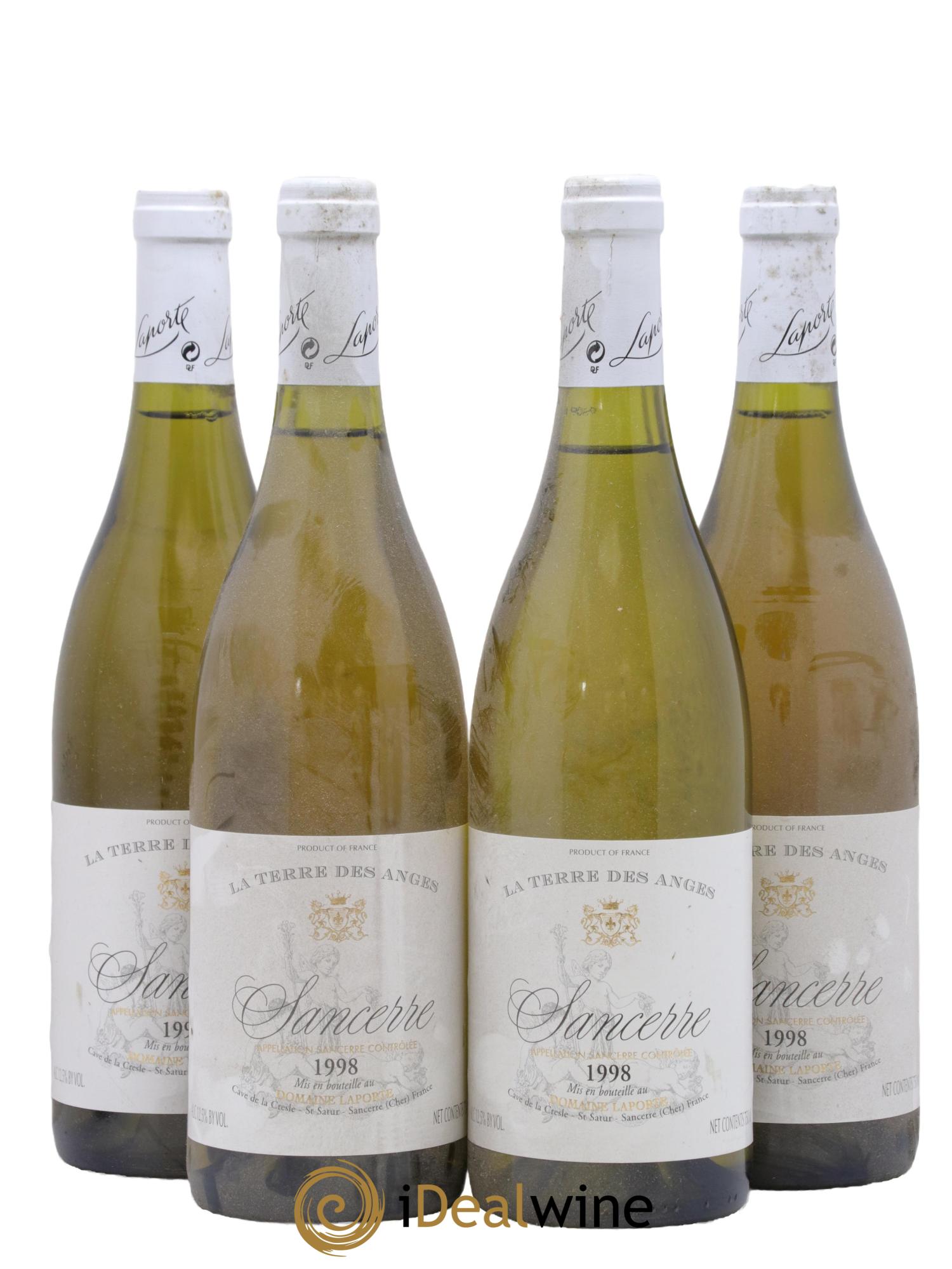 Sancerre Terre Des Anges Laporte 1998 - Posten von 4 Flaschen - 0