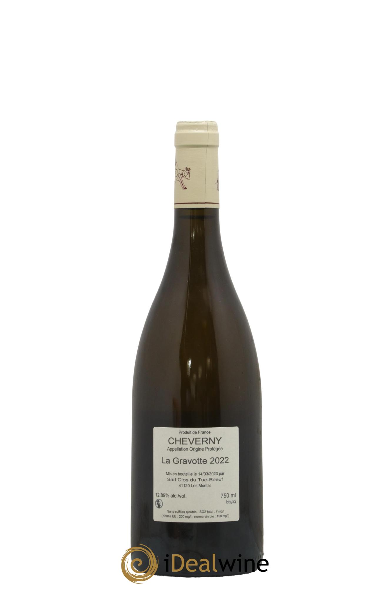 Cheverny La Gravotte Clos du Tue-Boeuf  2022 - Lot of 1 bottle - 1