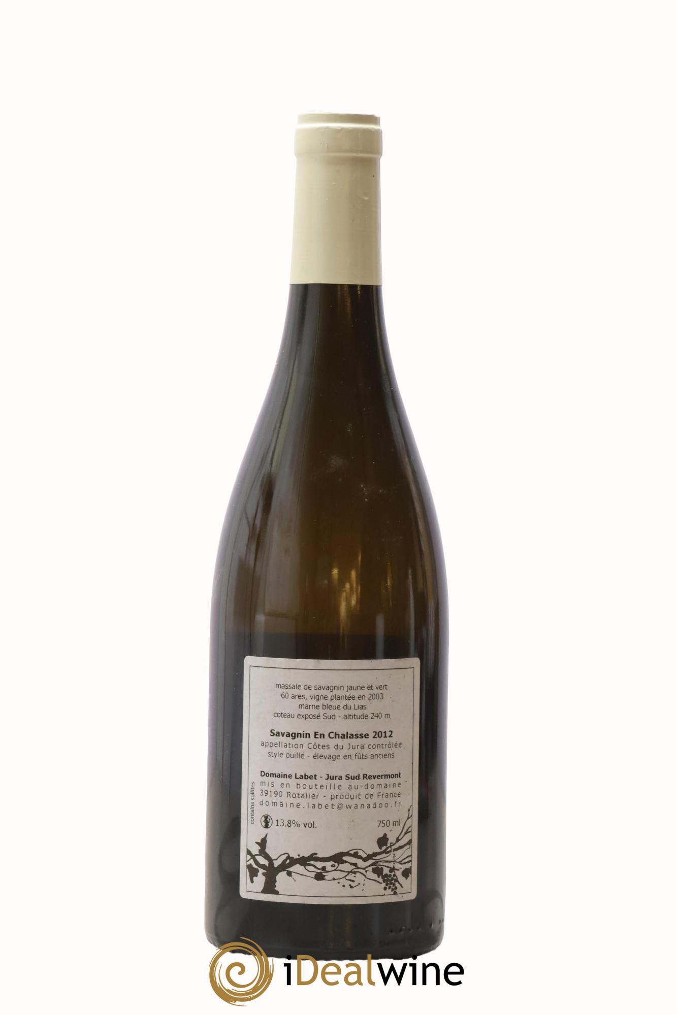 Côtes du Jura Fleur de Savagnin En Chalasse Romain - Julien  - Charline Labet 2012 - Lotto di 1 bottiglia - 1