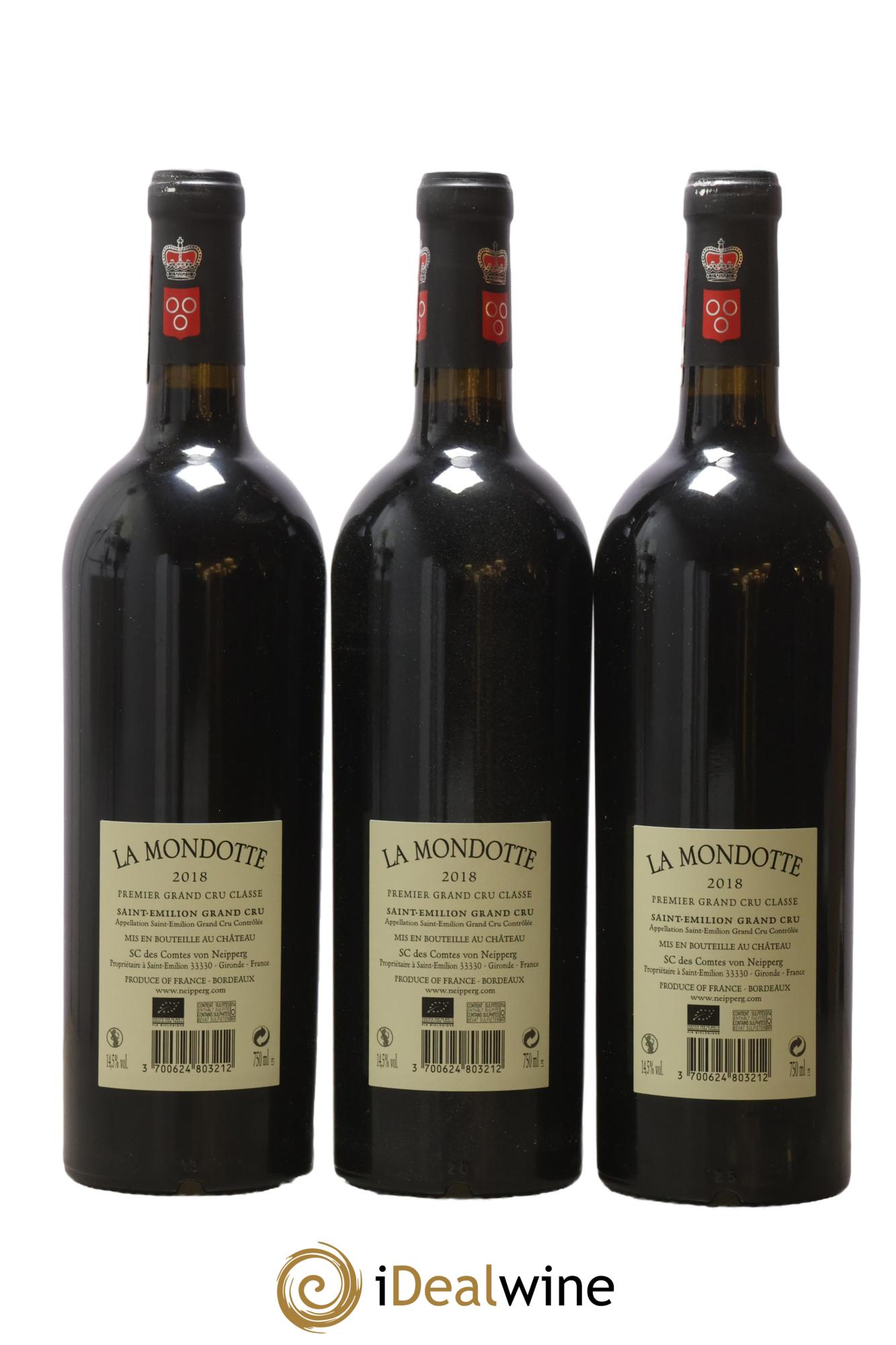 La Mondotte 1er Grand Cru Classé B depuis 2012 2018 - Lot of 6 bottles - 2