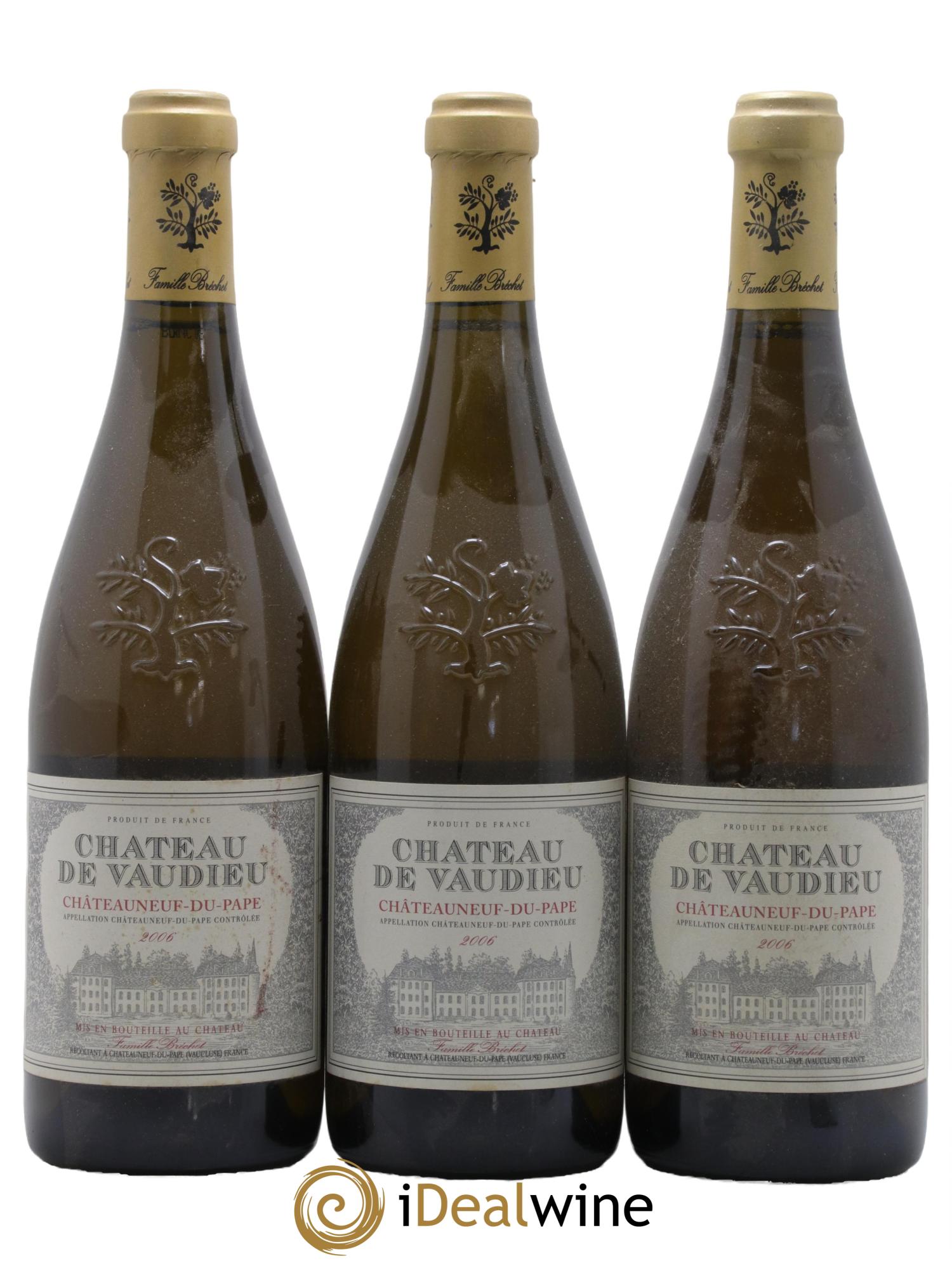 Châteauneuf-du-Pape Chateau De Vaudieu 2006 - Lot de 3 bouteilles - 0