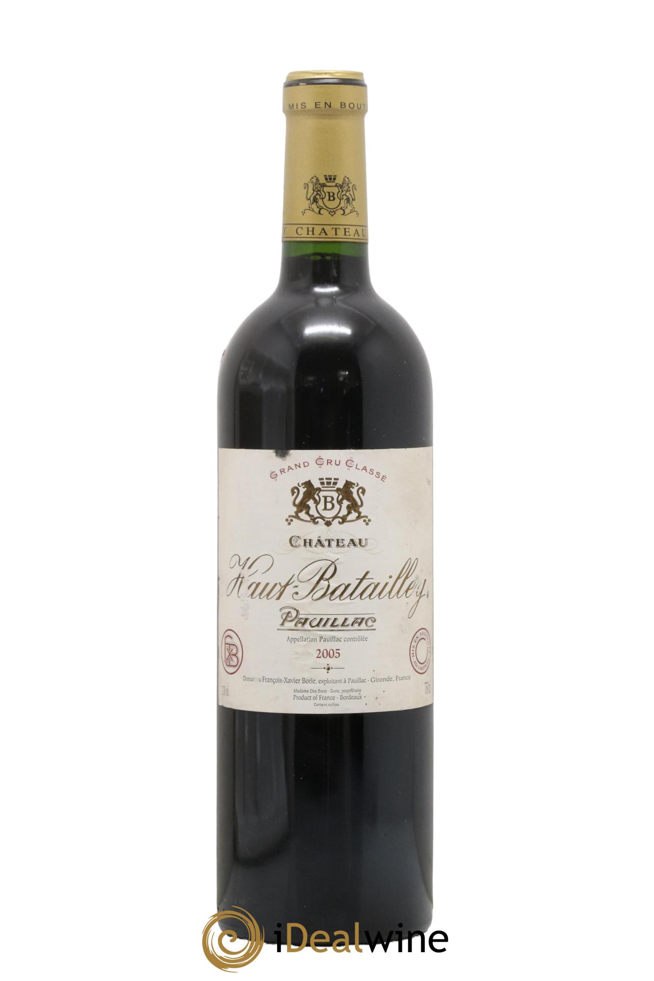 Château Haut Batailley 5ème Grand Cru Classé 2005 - Lot de 1 bouteille - 0
