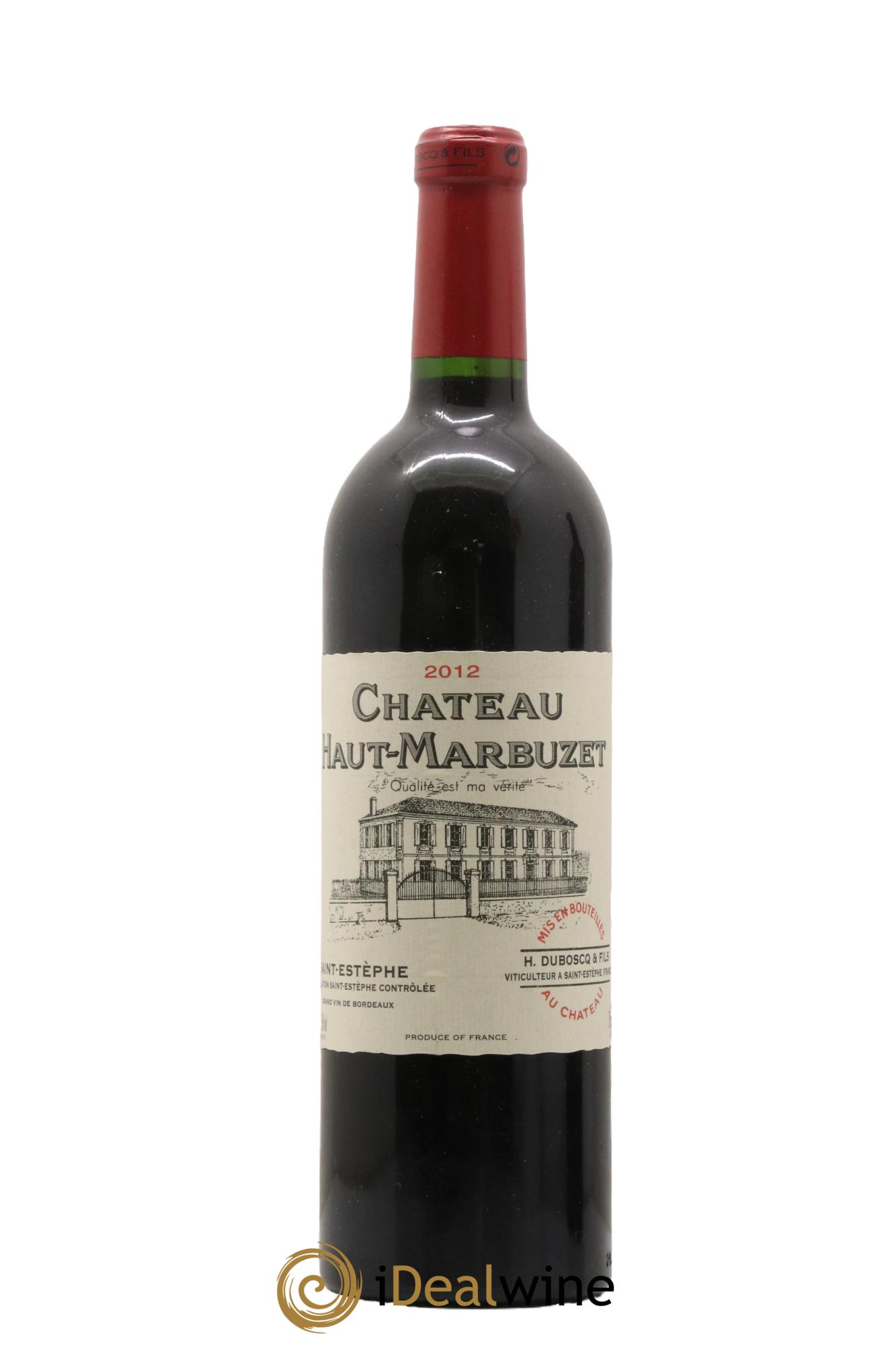 Château Haut Marbuzet 2012 - Lot de 1 bouteille - 0